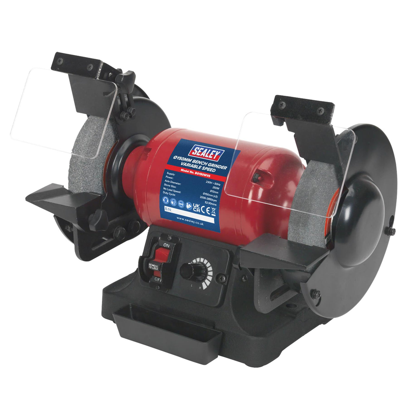 Sealey Bench Grinder 150mm Variable Speed Garage Workshop DIY