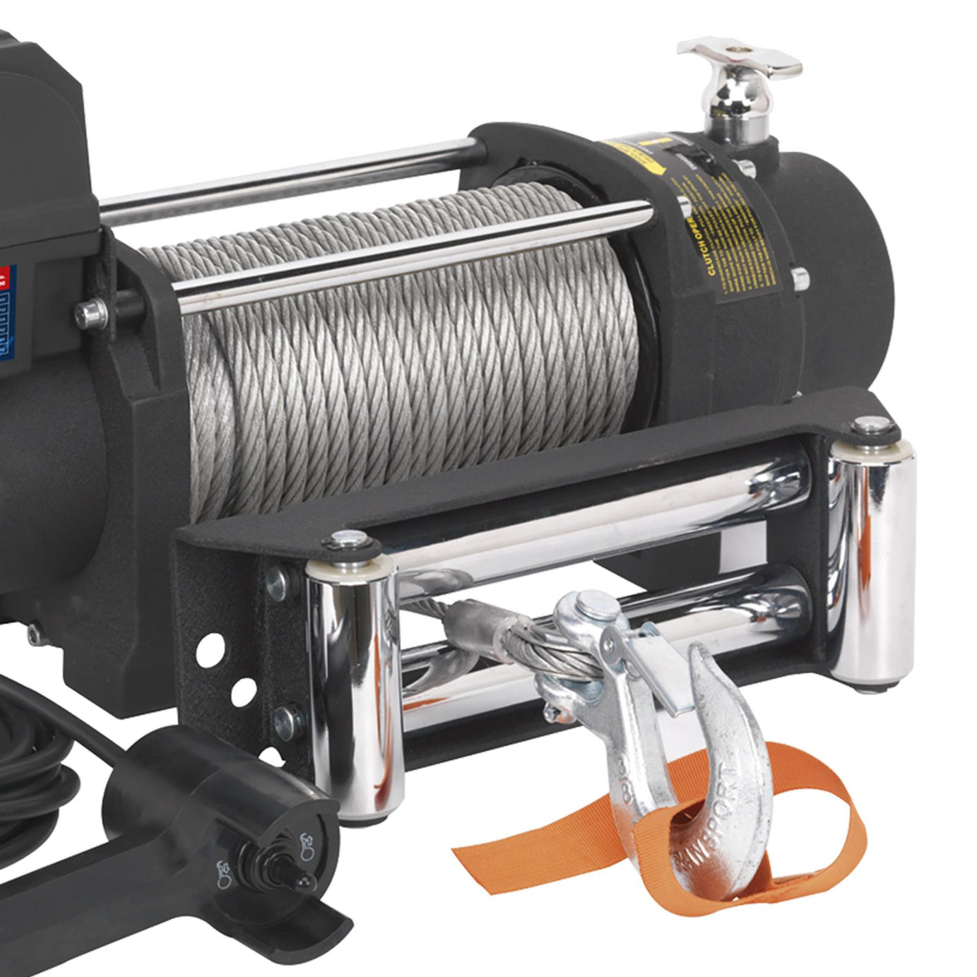 Sealey Self Recovery Winch 4300kg (9500lb) Line Pull 12V