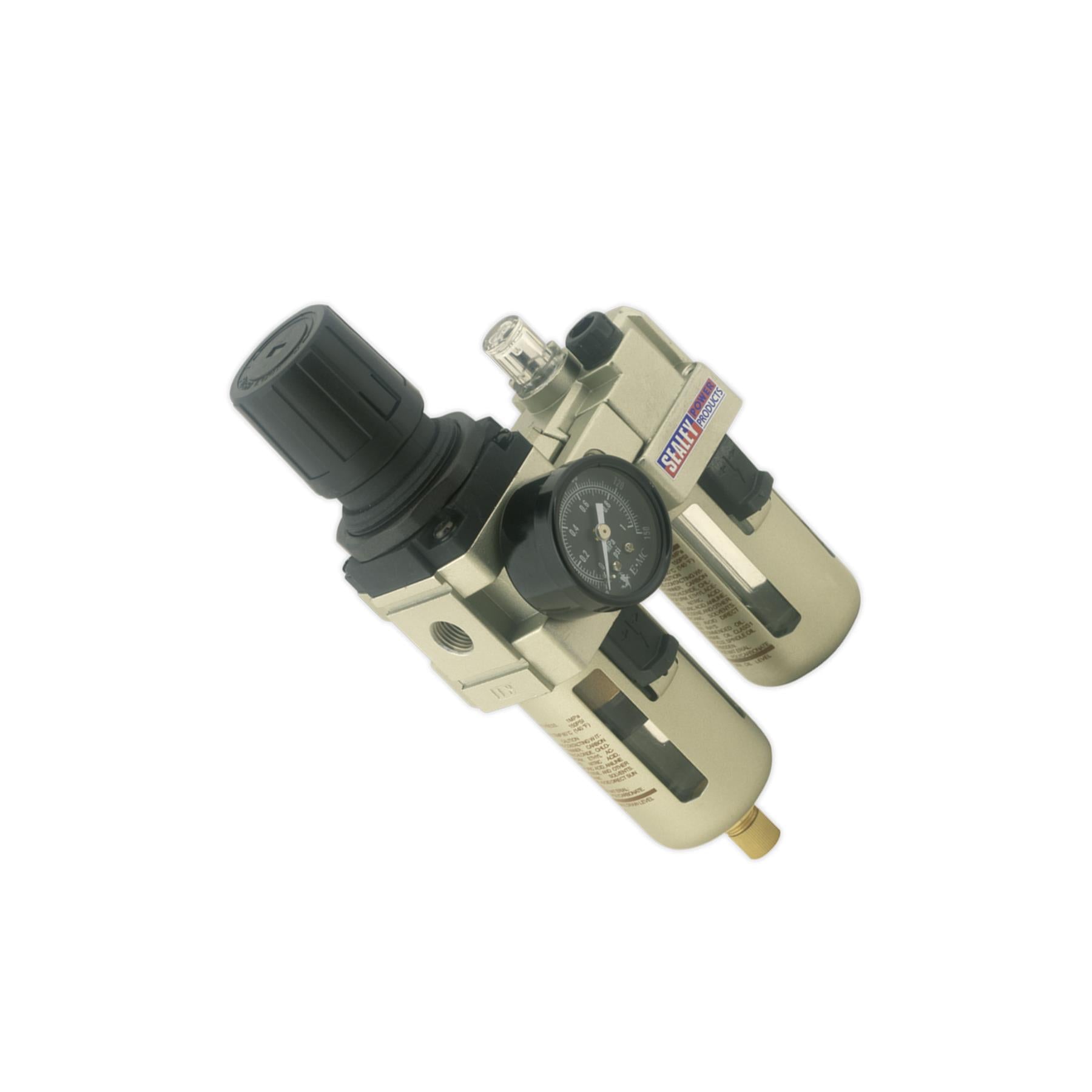 Sealey Air Filter/Regulator/Lubricator Max Airflow 60cfm