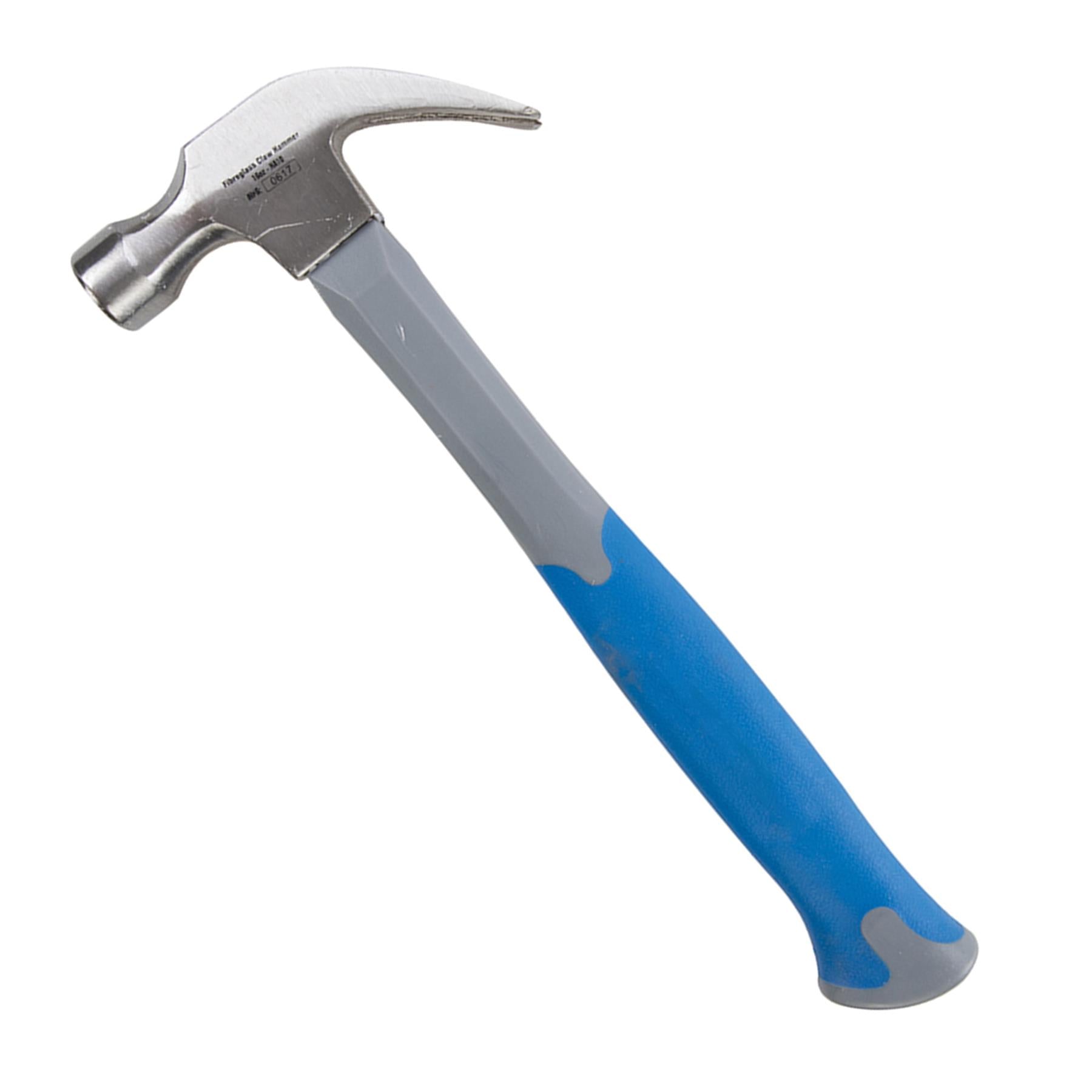 Fibreglass Claw Hammer 16Oz (454G) Curved Head Nail Pull Fiberglass High Grip