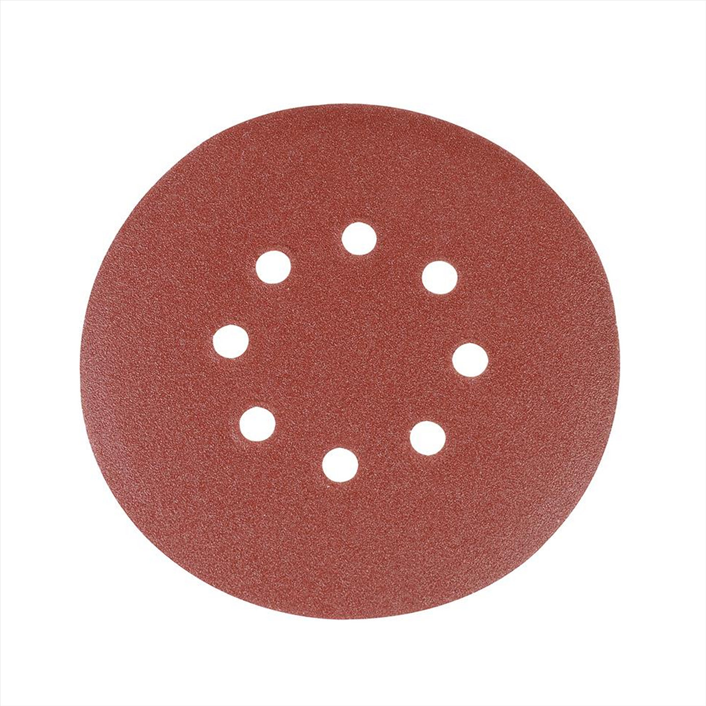 Punched Sanding Discs 150mm 10Pk Grit 80 Hook & Loop Aluminium Oxide New