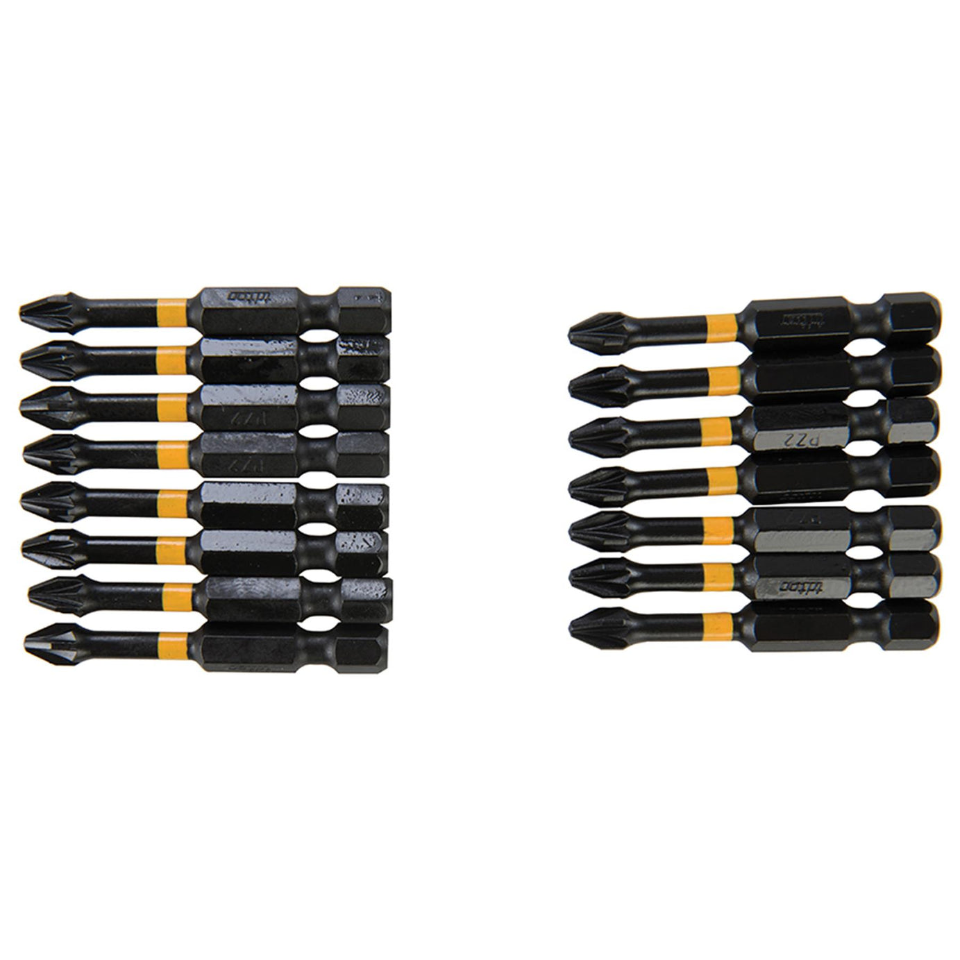 Pozi Screwdriver Impact Bit PZ2 High Torque Premium S2 Steel Drills 50mm 15pcs