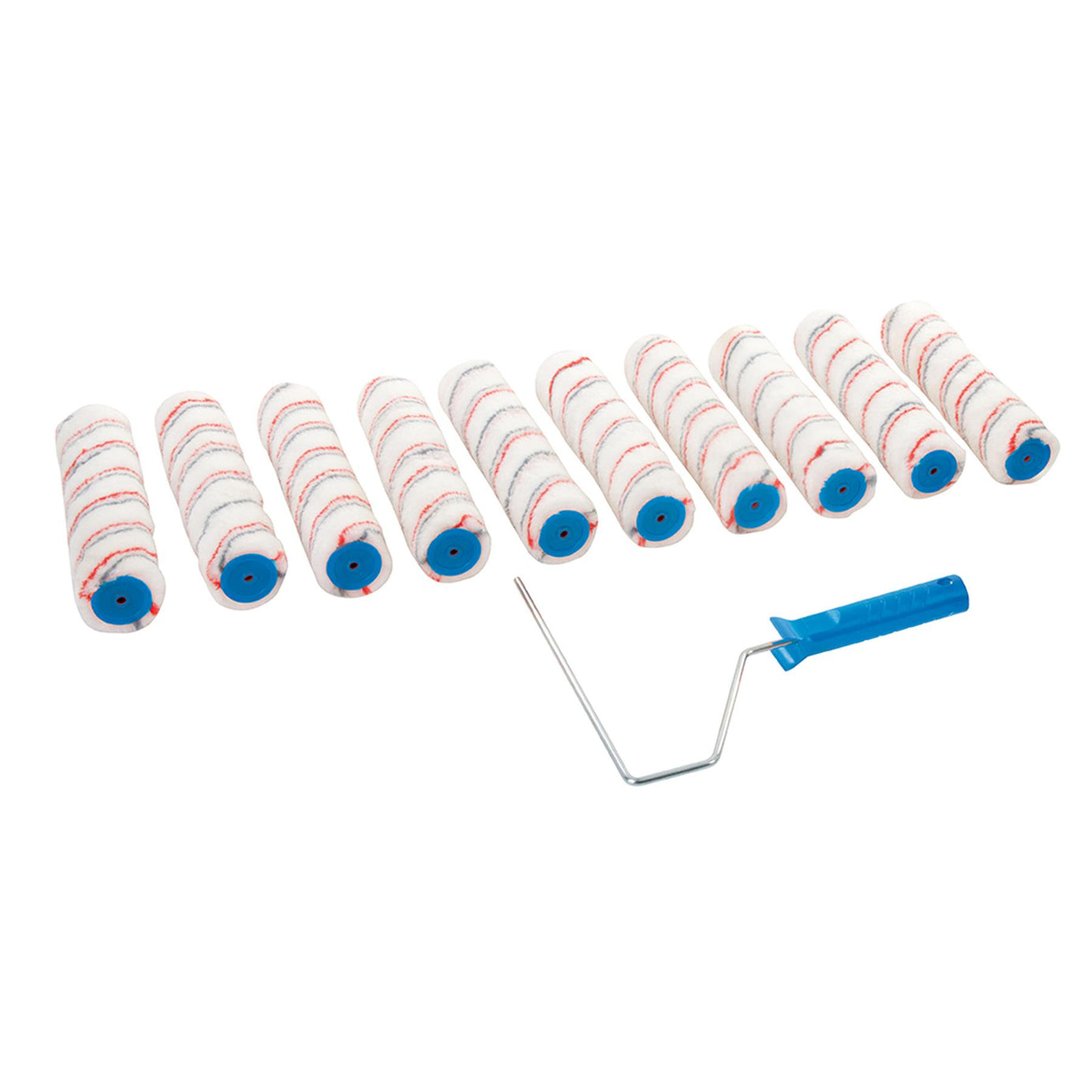 Paint Roller 254mm Brush Set & 10 Sleeves Frame Decorating Wall DIY Painting Tool Kit