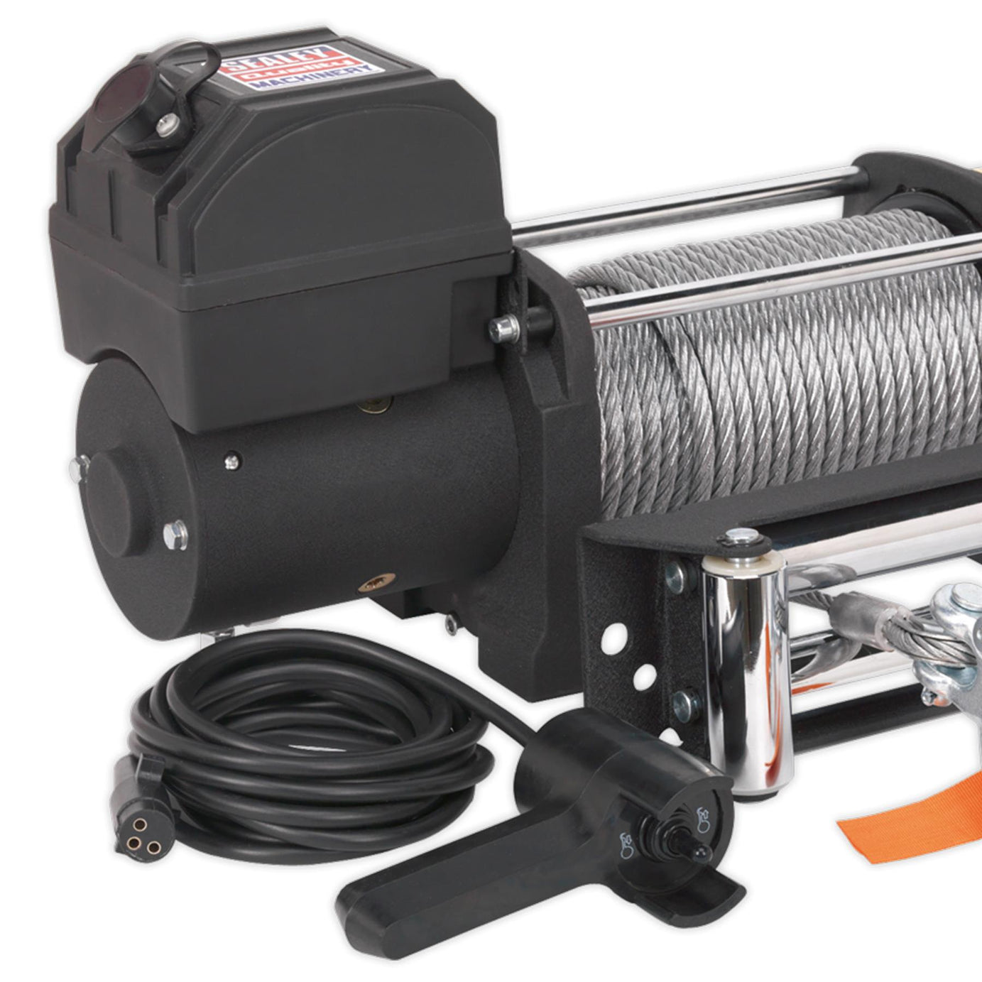Sealey Self Recovery Winch 5450kg (12000lb) Line Pull 12V