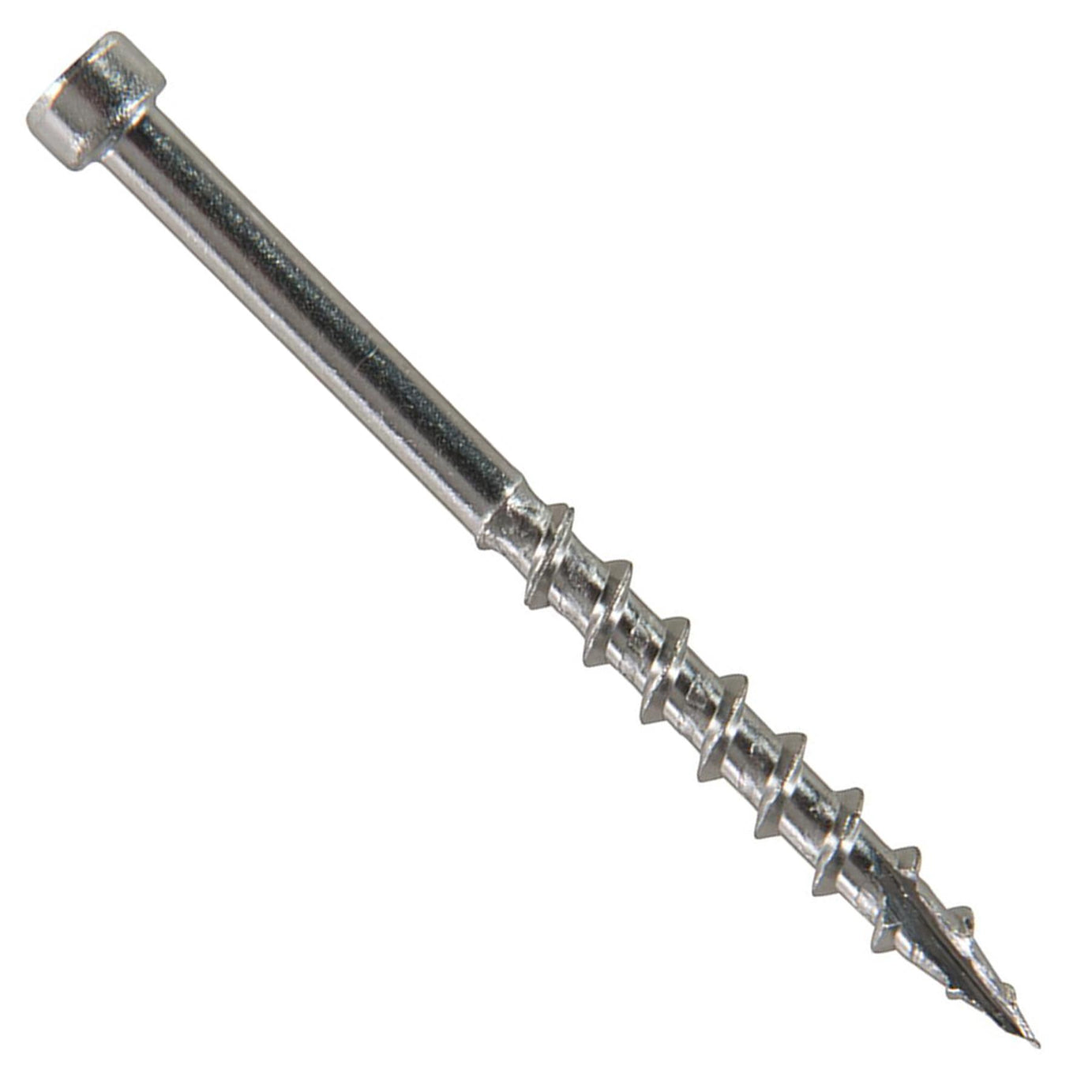 Stainless Steel Pocket-Hole Screws Pan Head Coarse  Thread -SS Deck 8 x 2" 500pk