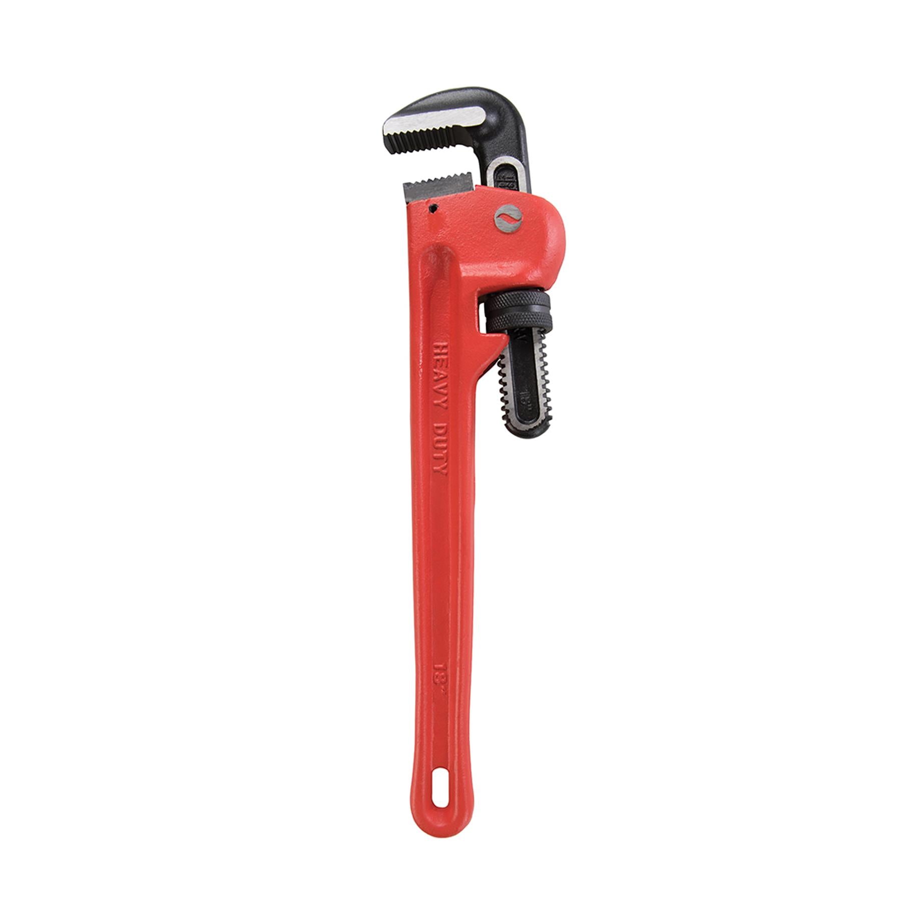 18" Heavy Duty Pipe Wrench Fast Self-clamping Secures Smoothest Pipework