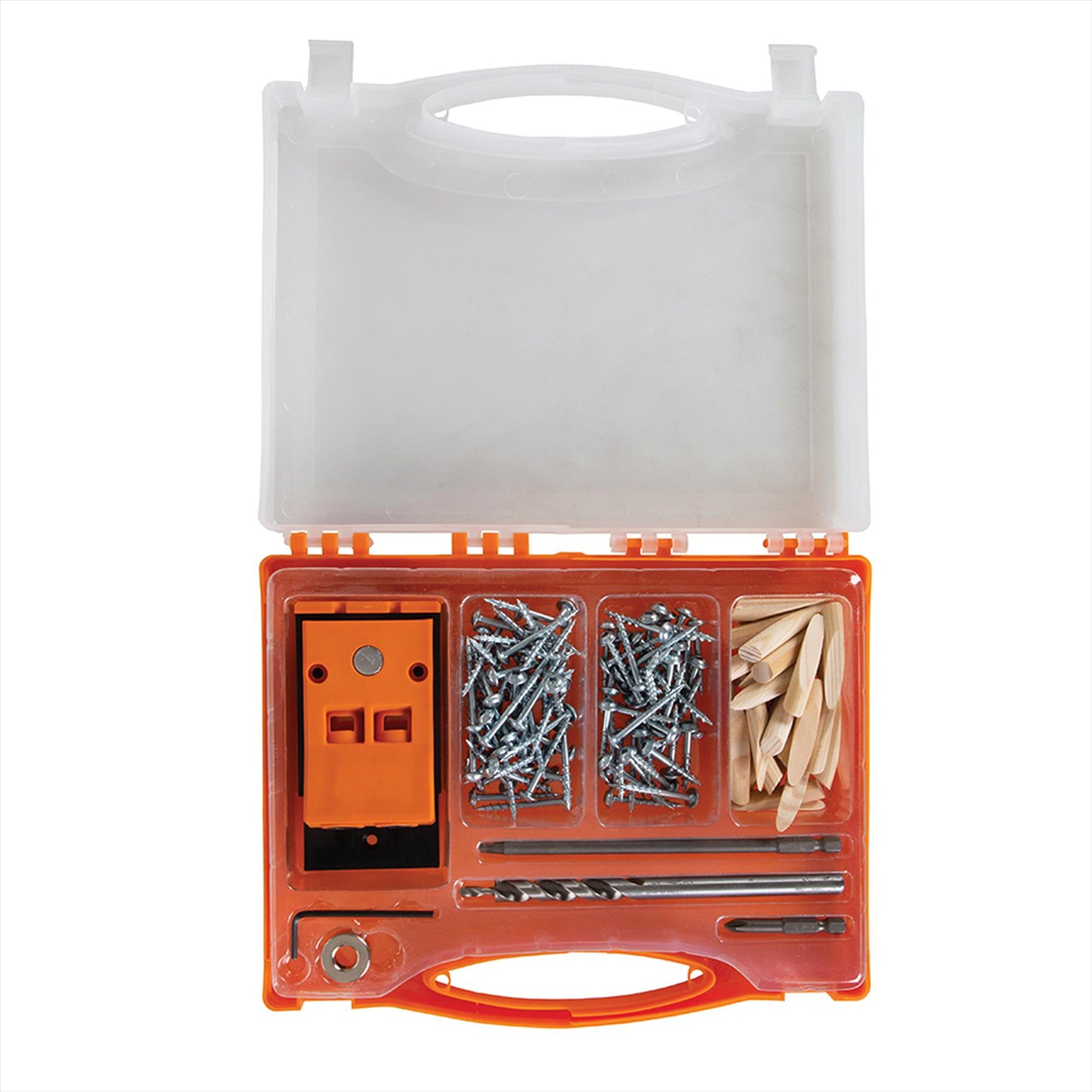 Double Mini Pocket-hole Jig Set 8pc T2PHJS Strong Nylon Body In A Compact Design