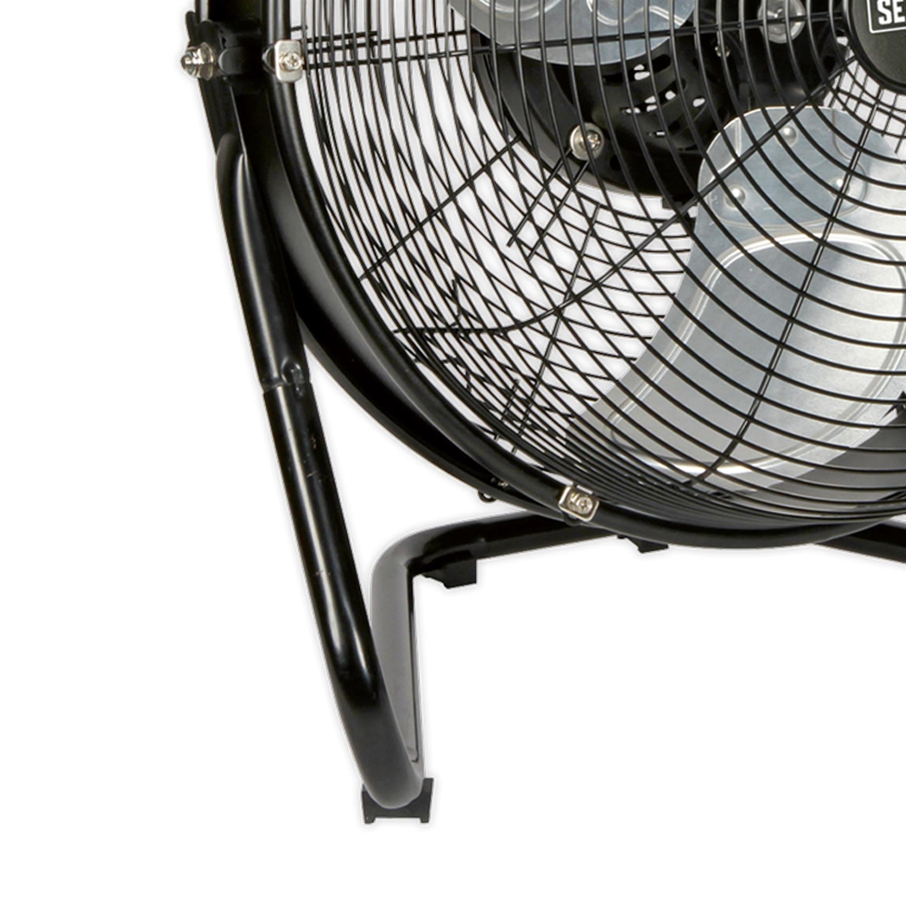 Sealey Ind High Velocity Floor Fan with Internal Oscillation 18"