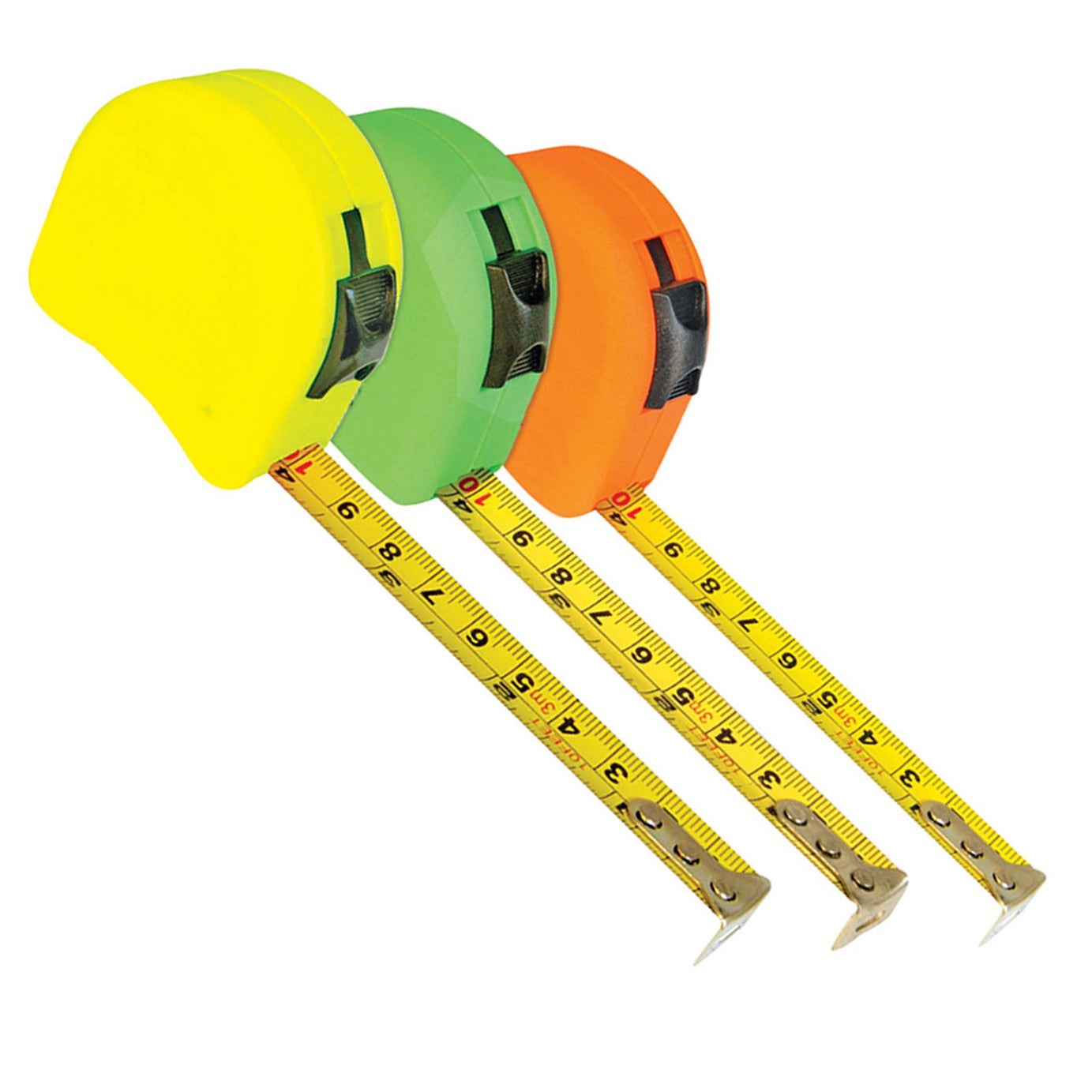 18Pce Hi-Vis Contour Tape Display Box 8M X 25mm Hgih Quality Tools New