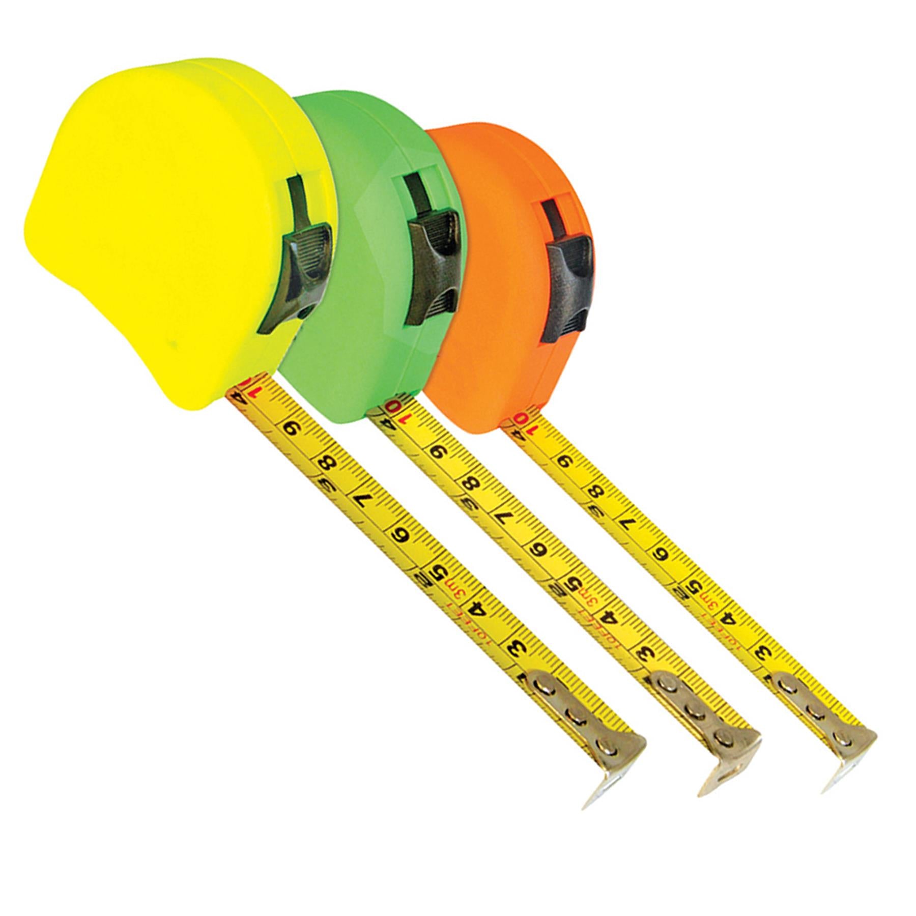 18Pce Hi-Vis Contour Tape Display Box 8M X 25mm Hgih Quality Tools New