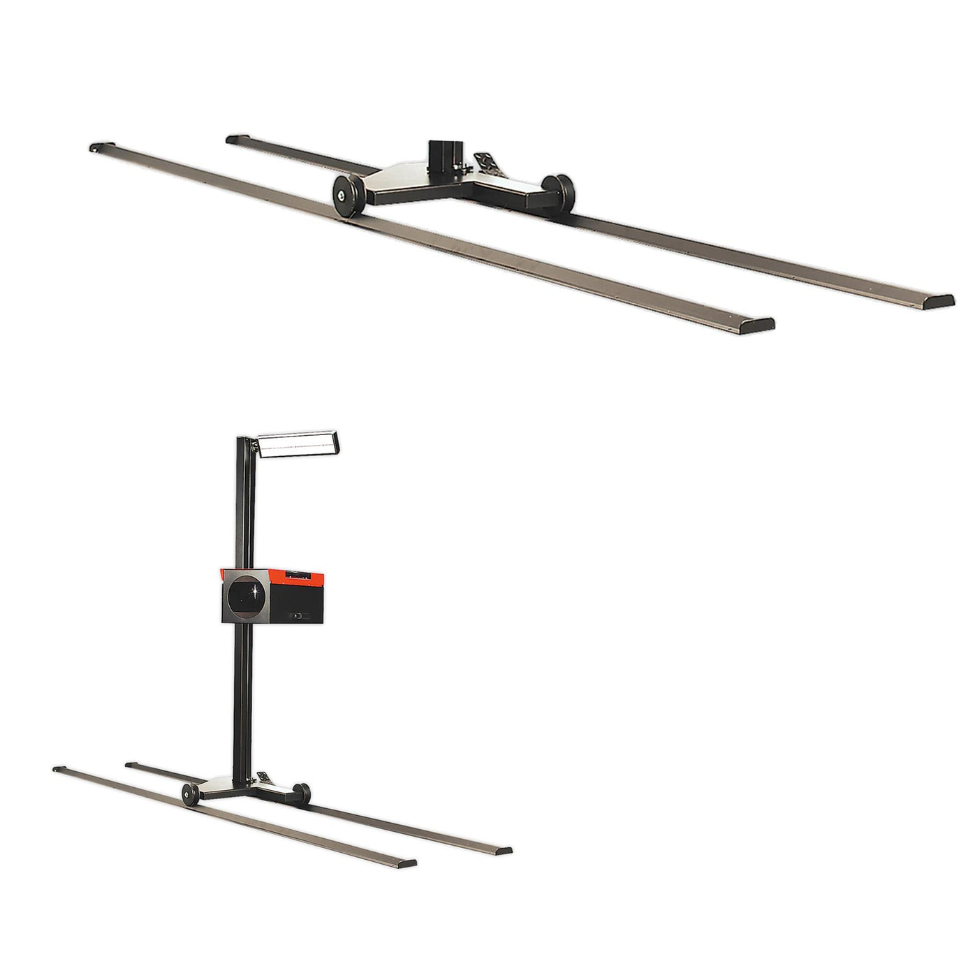 Sealey Headlamp Beam Setter with Rails & Commercial Aiming Screen