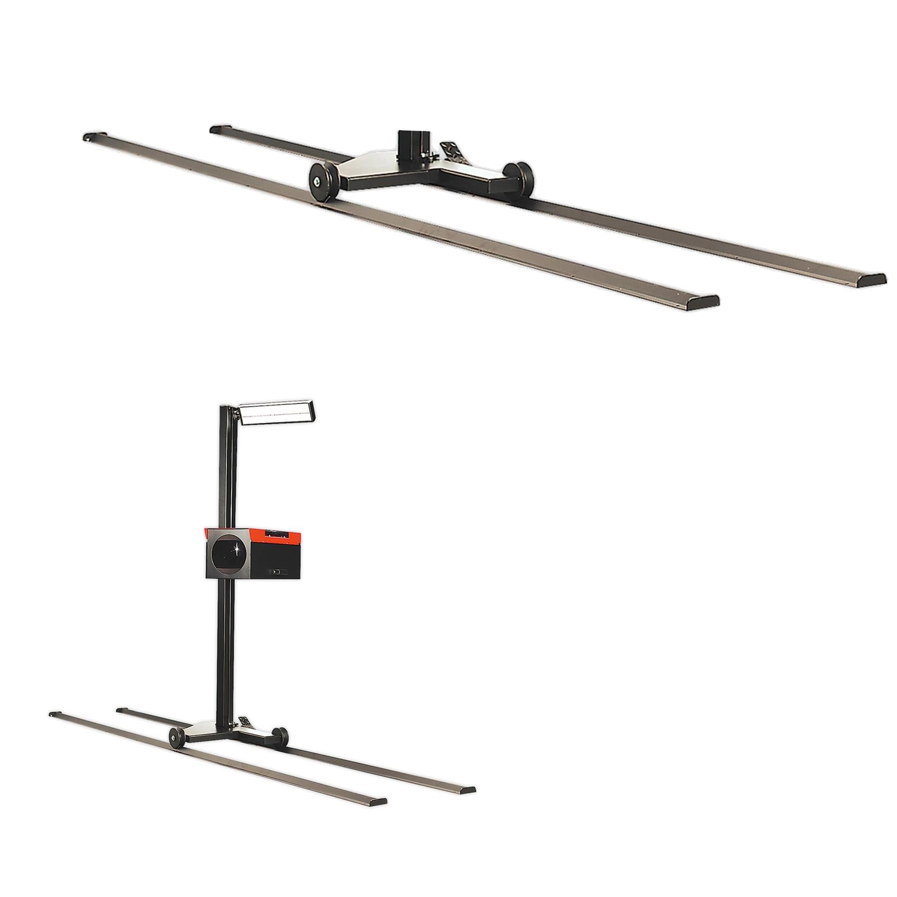 Sealey Headlamp Beam Setter with Rails & Commercial Aiming Screen