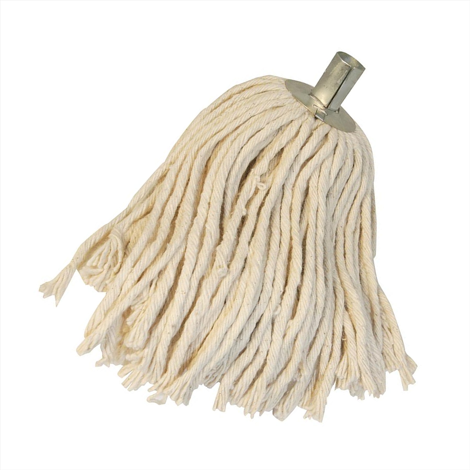 Traditional 4ply Unbleached Socket Mop Head Cotton-Mix Mop Head NO 12 24mm Dia Socket