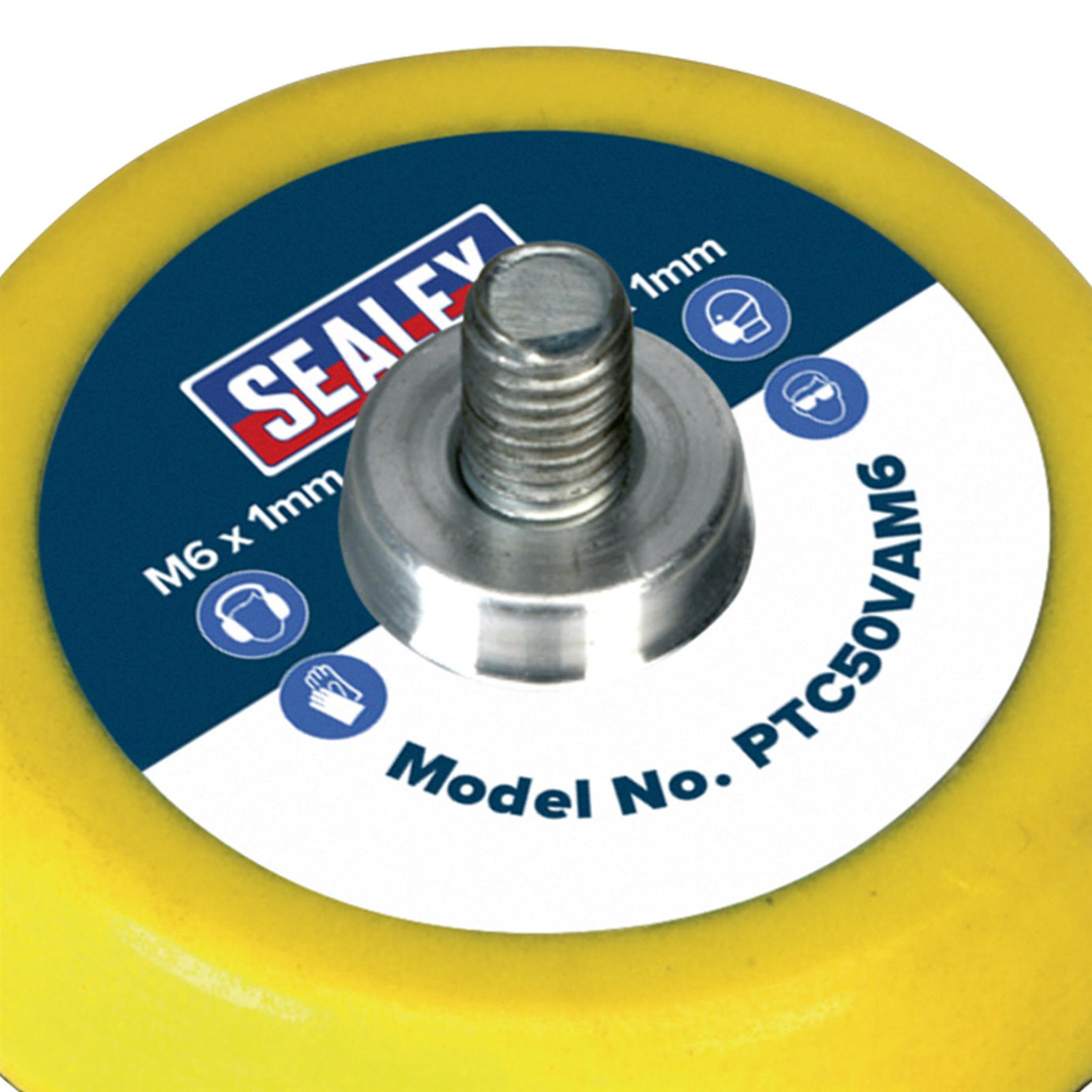 Sealey Hook-and-Loop Backing Pad 50mm M6 x 1mm