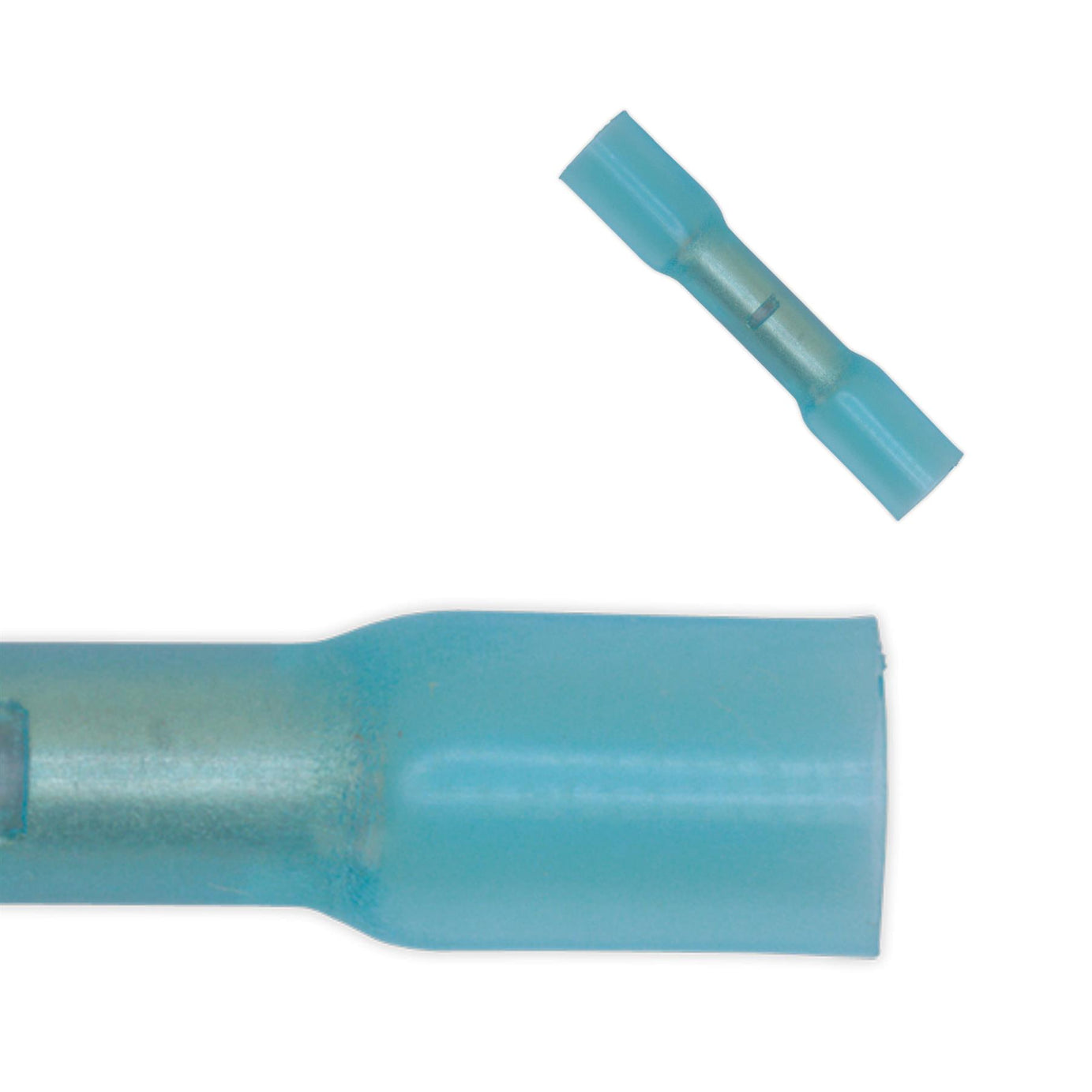 Sealey Heat Shrink Butt Connector Terminal �5.8mm Blue Pack of 50