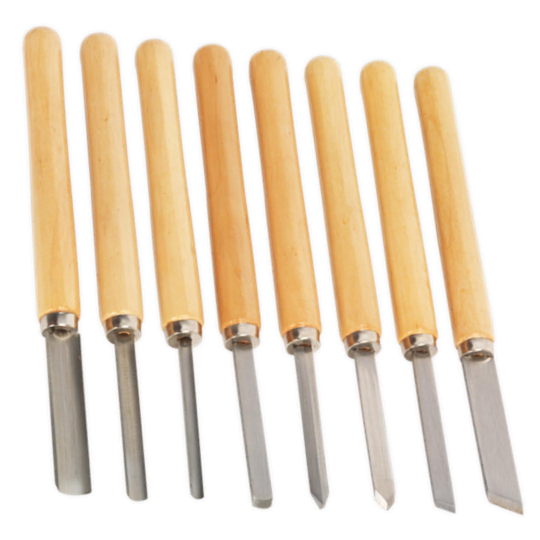 Sealey Wood Turning Chisel Set 8pc