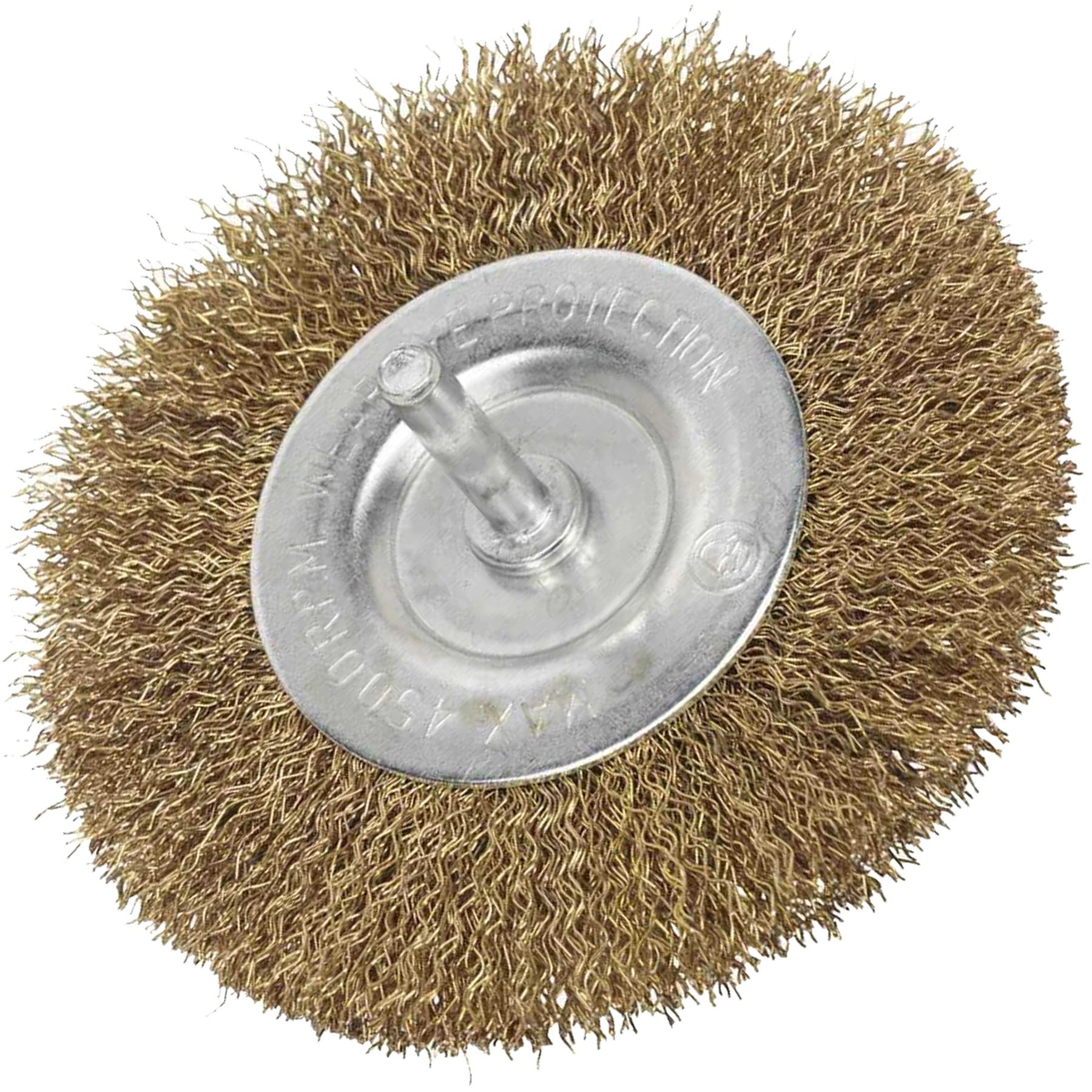 Sealey Flat Wire Brush 100mm with 6mm Shaft