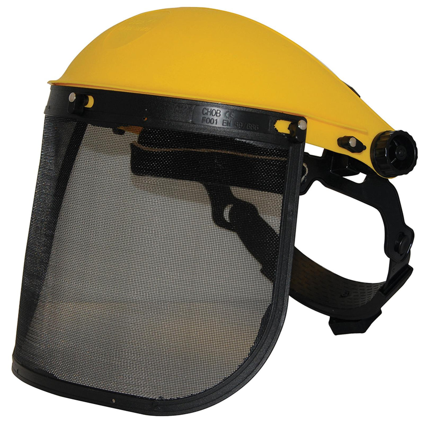 Mesh Safety Visor - Mesh Features Single Point Ratchet Adjustment Quality