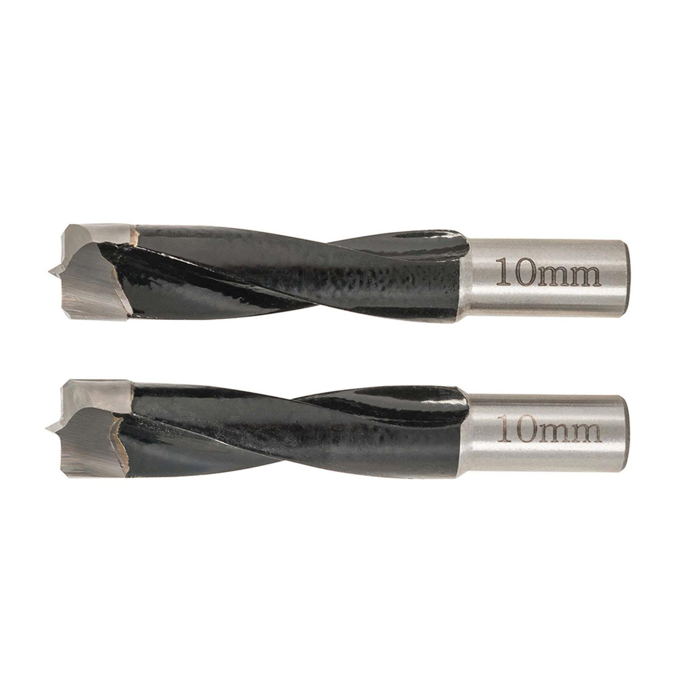 Dowel Jointer Bits 2Pk 10mm 710W Dowelling Jointer Twin-Fluted Hard Steel Shank