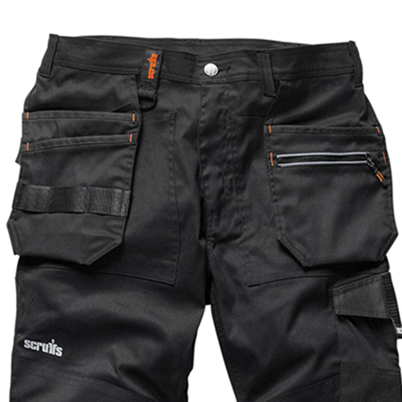 Scruffs Trade Flex Slim Fit Work Trousers Black 32 Regular Men's Stretchable Flexible New
