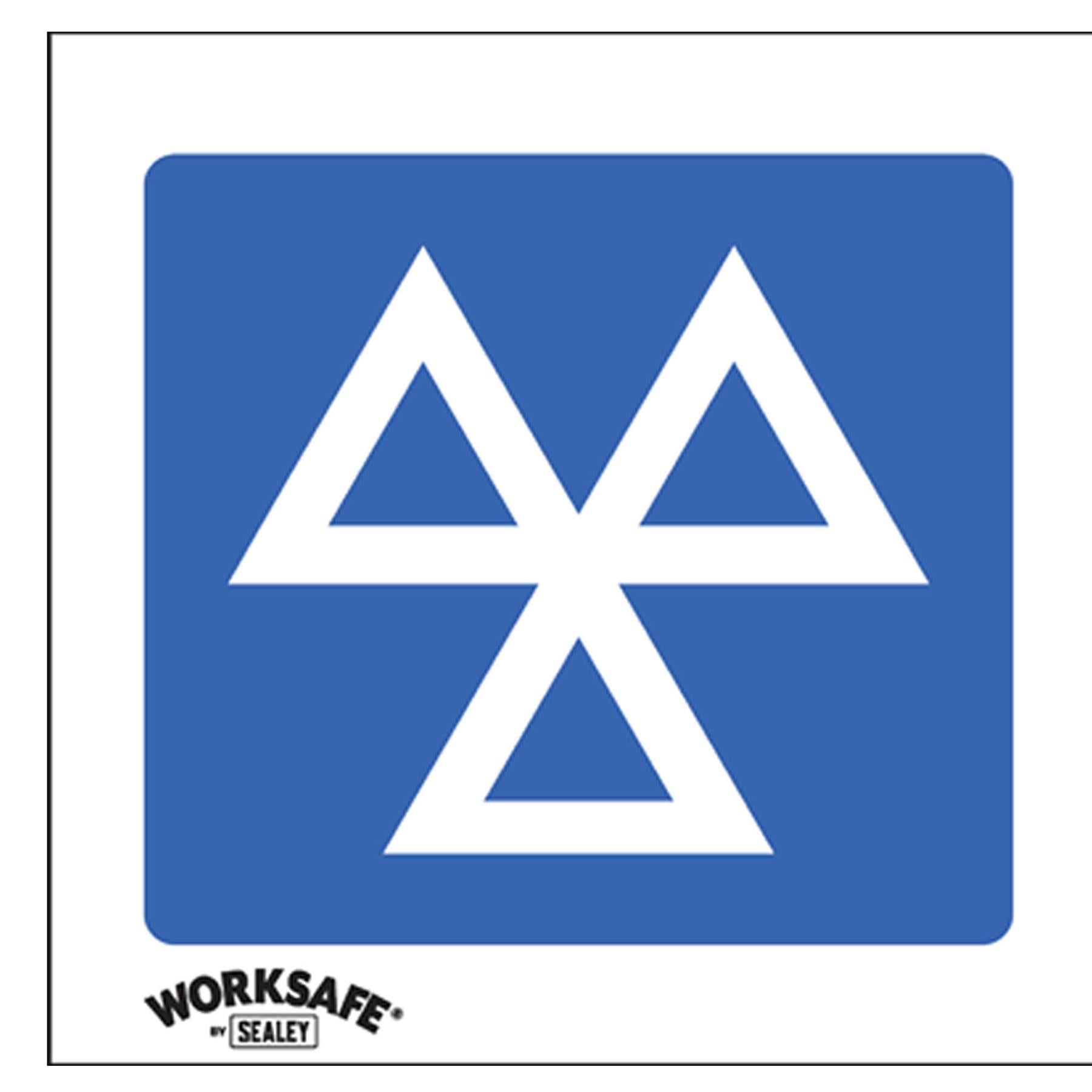 Sealey Safety Sign - MOT Viewing Area - Self-Adhes. - Pack of 10