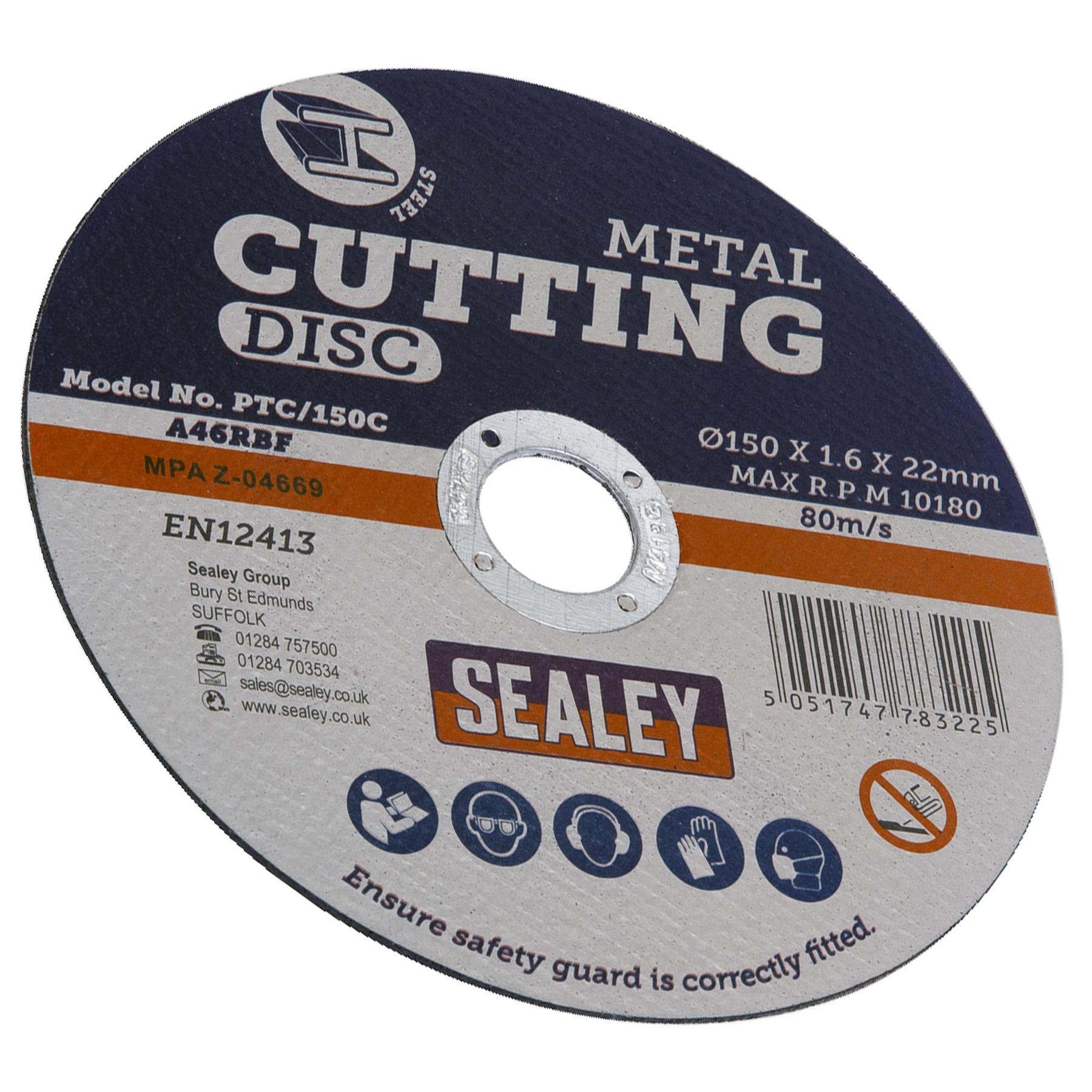 Sealey Cutting Disc 150 x 1.6mm 22mm Bore