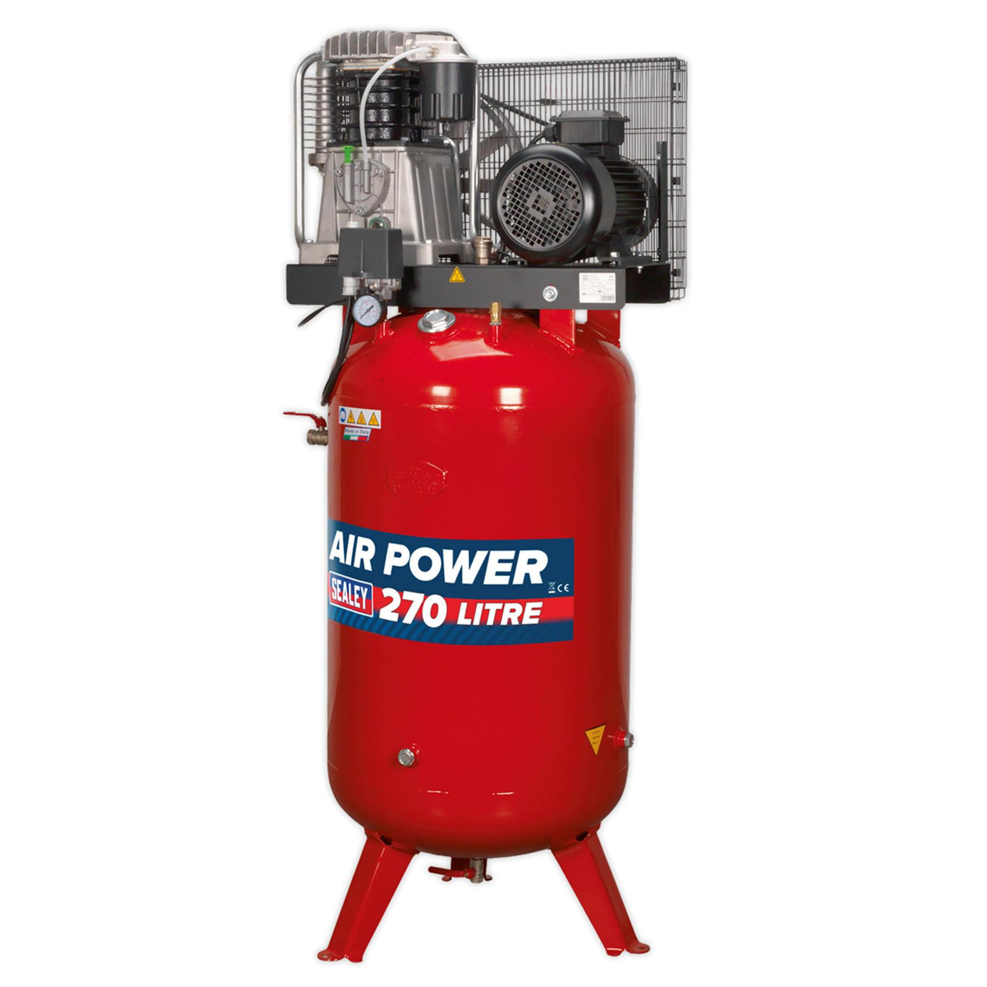 Sealey Compressor 270L Vertical Belt Drive 7.5hp 3ph 2-Stage