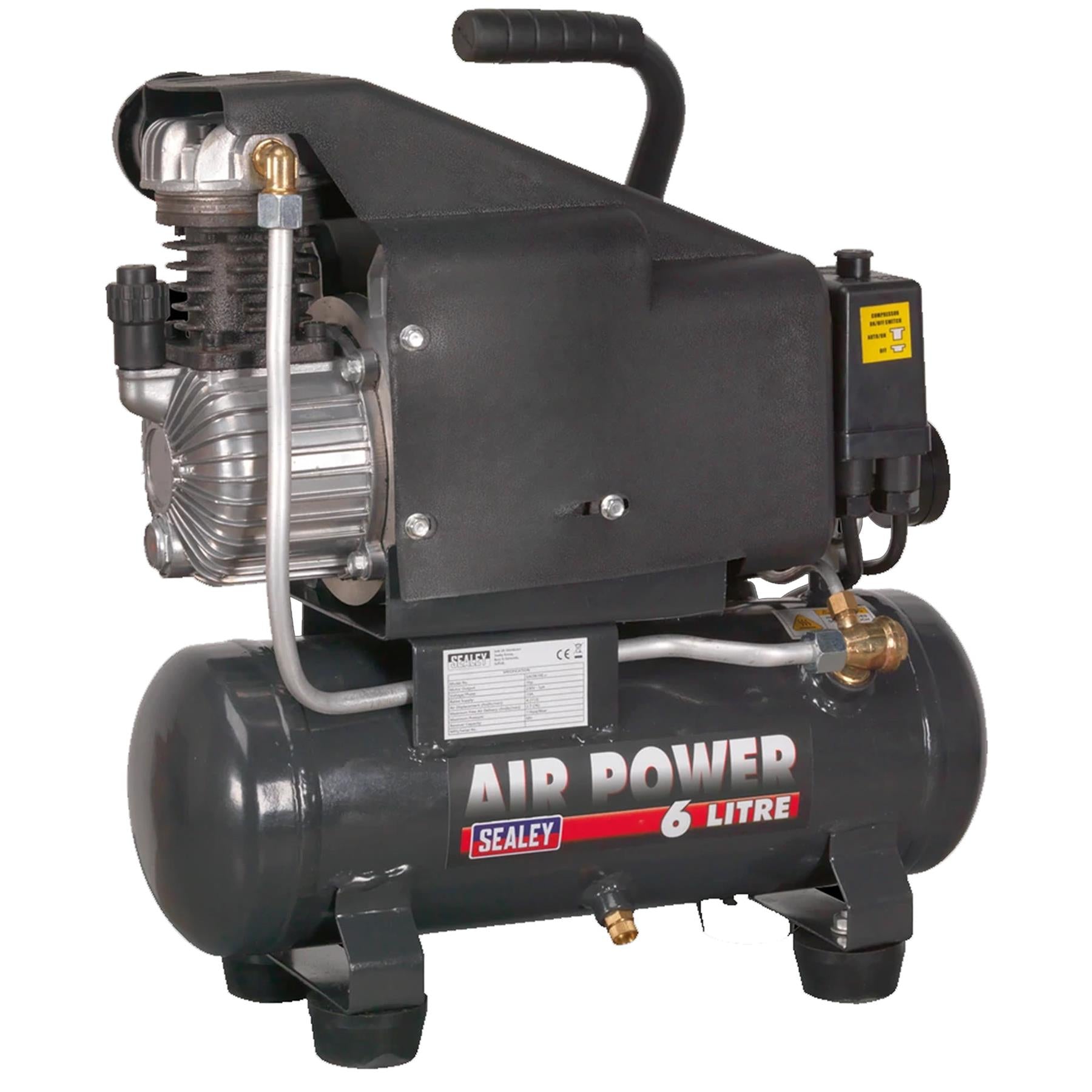 Sealey Air Compressor 6L Direct Drive 1hp