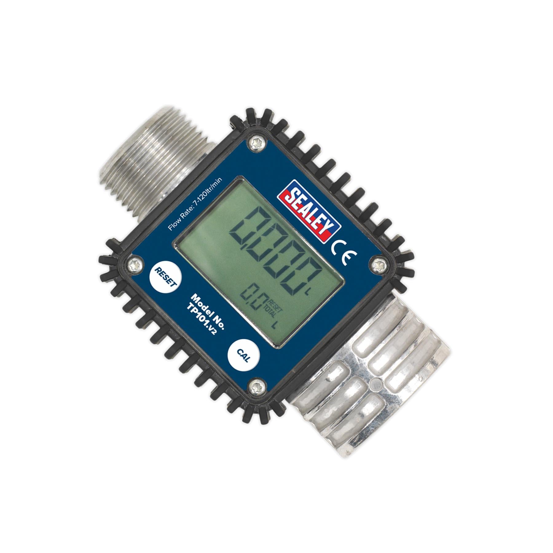 Sealey Digital Diesel & Fluid Flow Meter 28mm High LCD Display