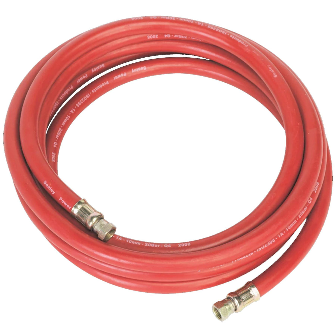 Sealey Air Hose 5m x 10mm with 1/4"BSP Unions