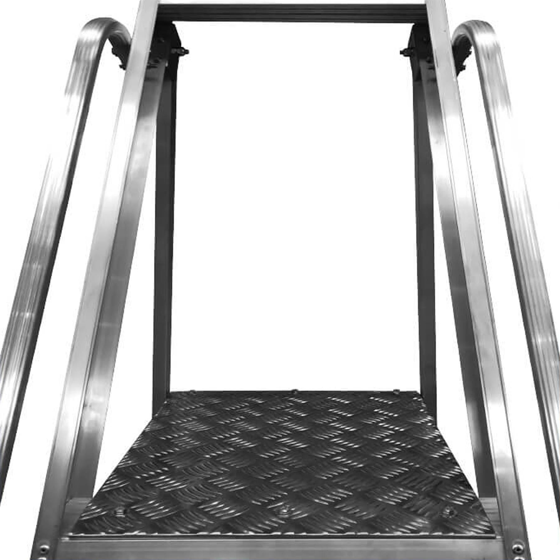 Dapetz Aluminium 12 Tread Warehouse Step Ladder, Heavy Duty, 150 Kg, Made In Uk