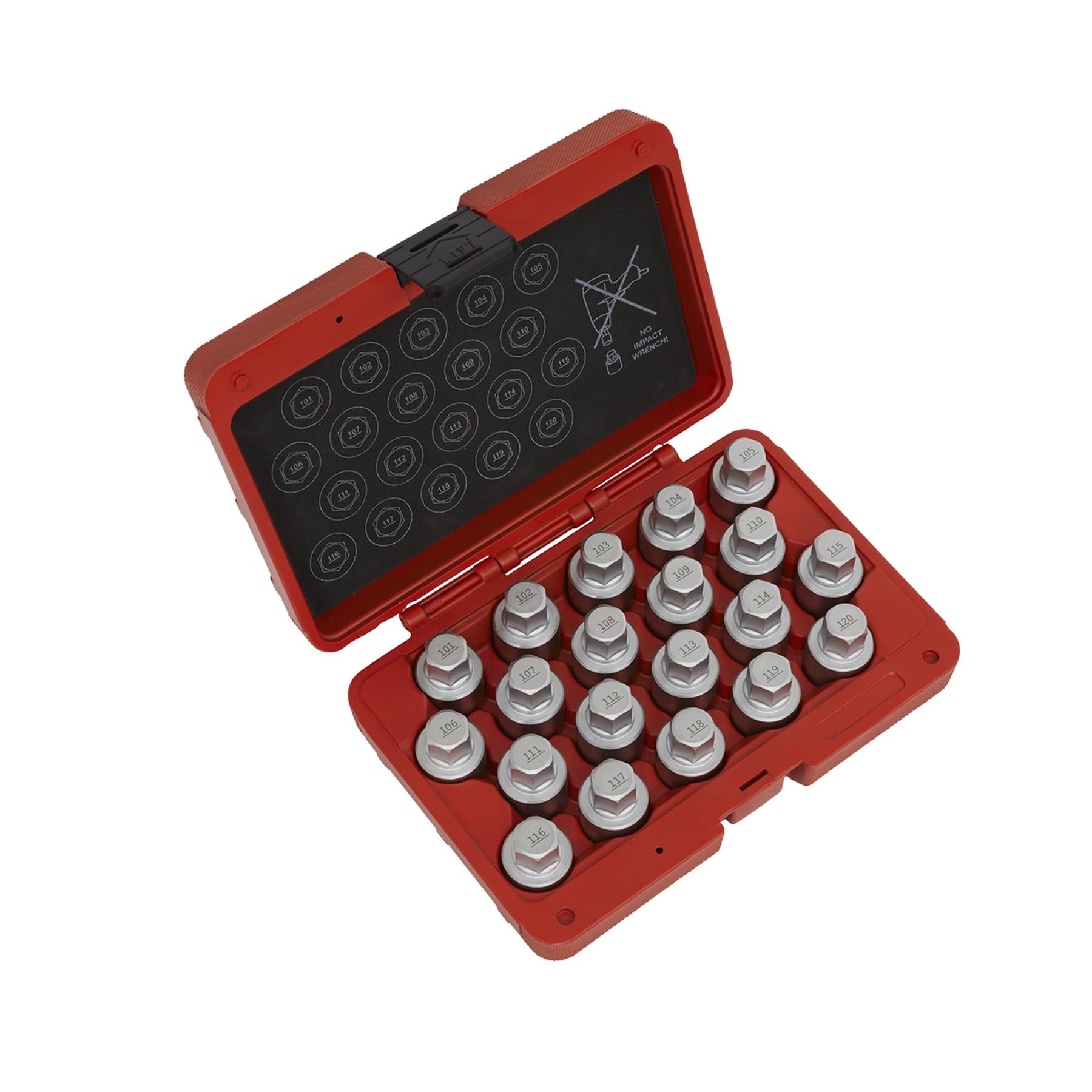 Sealey Locking Wheel Nut Key Set 20pc - Vauxhall-A - SX214