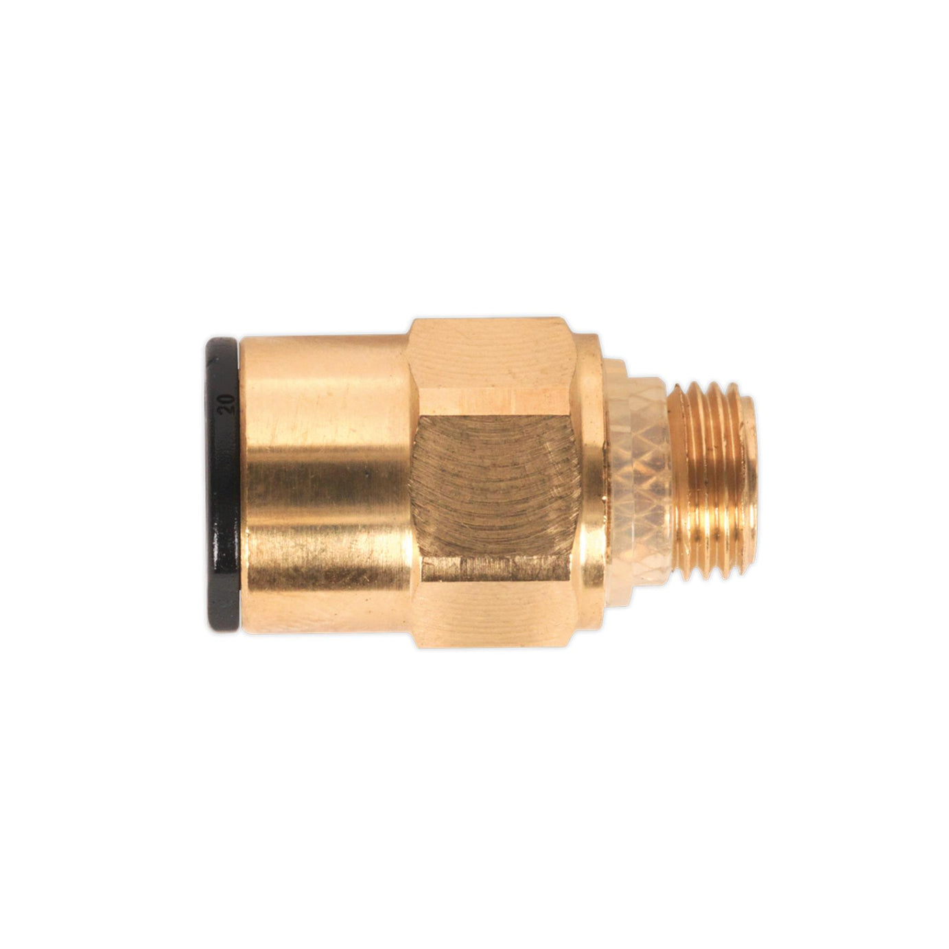 Sealey Brass SuperThread Str Adaptor 8mmx1/8"BSP Pk of 2 (RM010811)