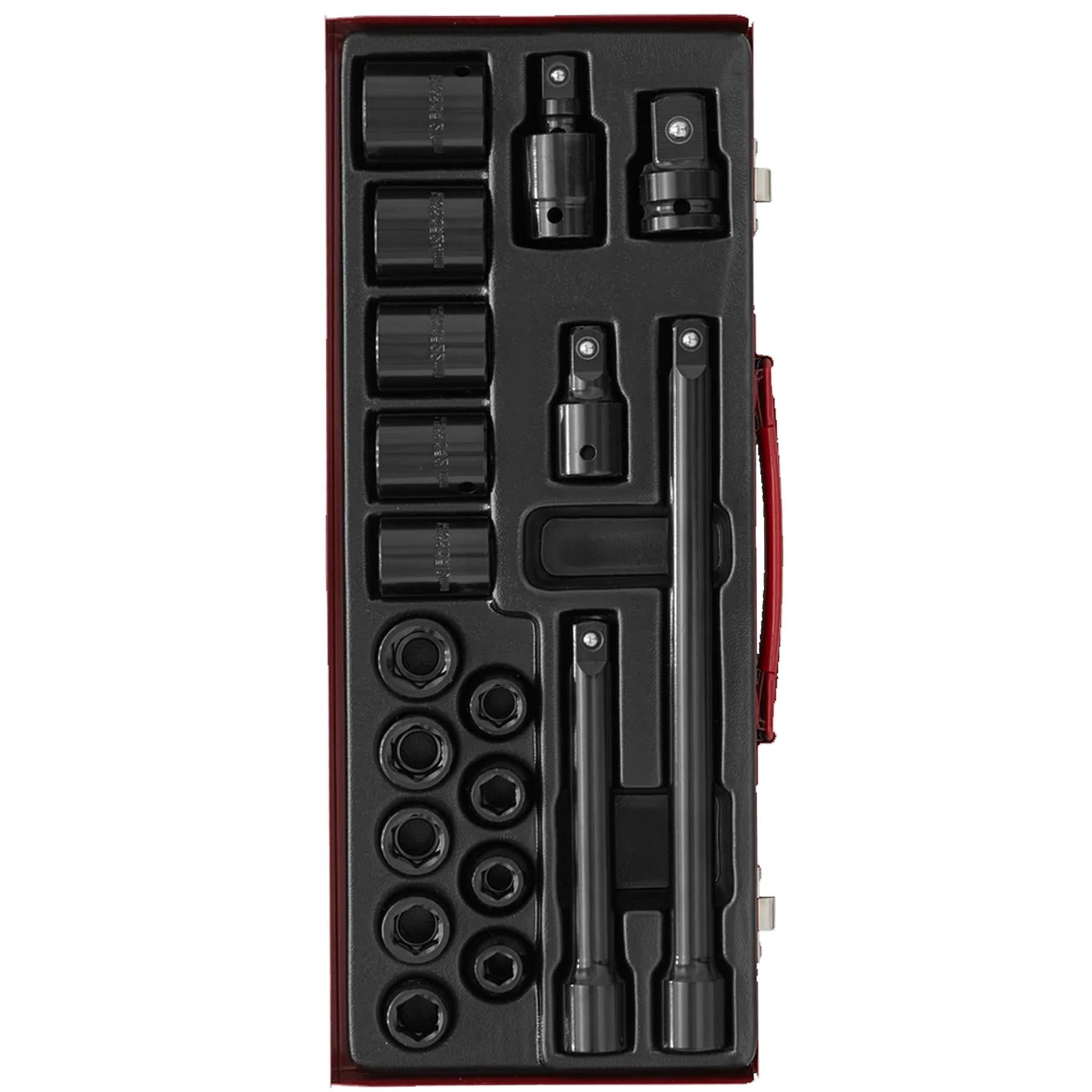 Sealey Impact Socket Set 19pc 1/2"Sq Drive Metric