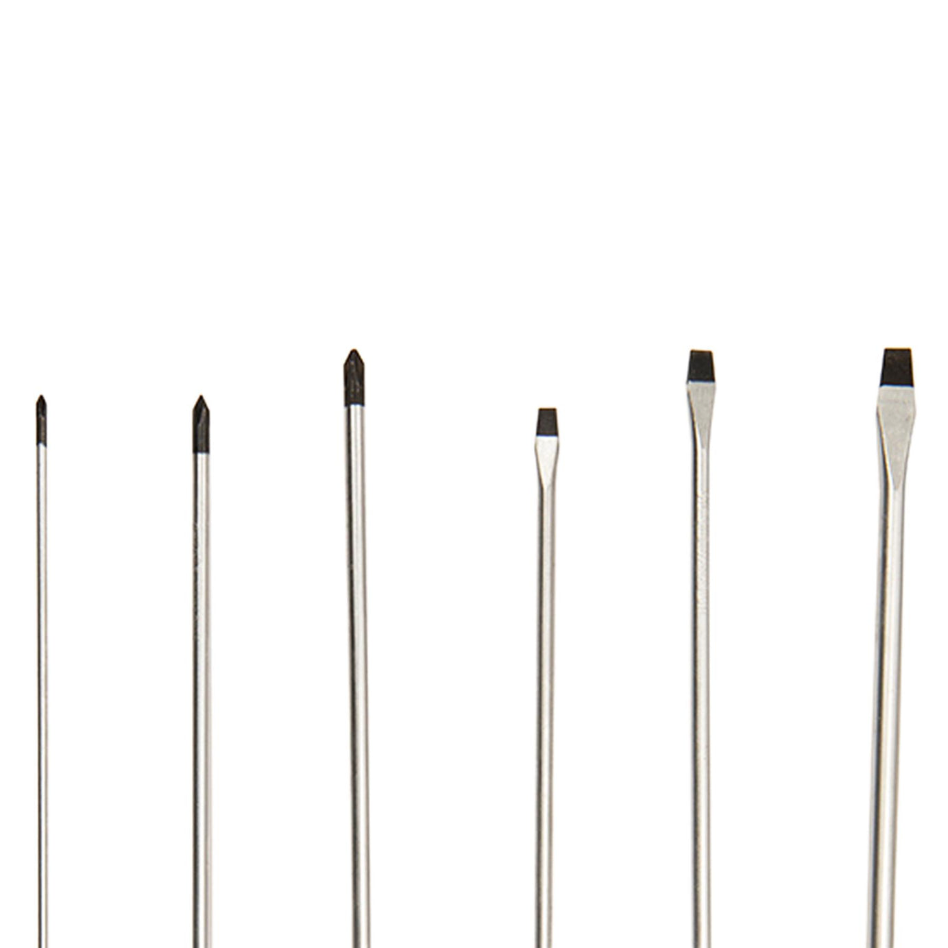 6Pce Extra-Long Screwdriver Set Chrome Vanadium Hardened & Tempered Blade