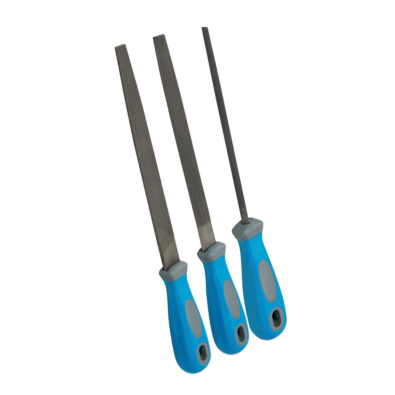 3 Piece 250mm Professional Flat, Half Round And Round File Metal Filing Set New