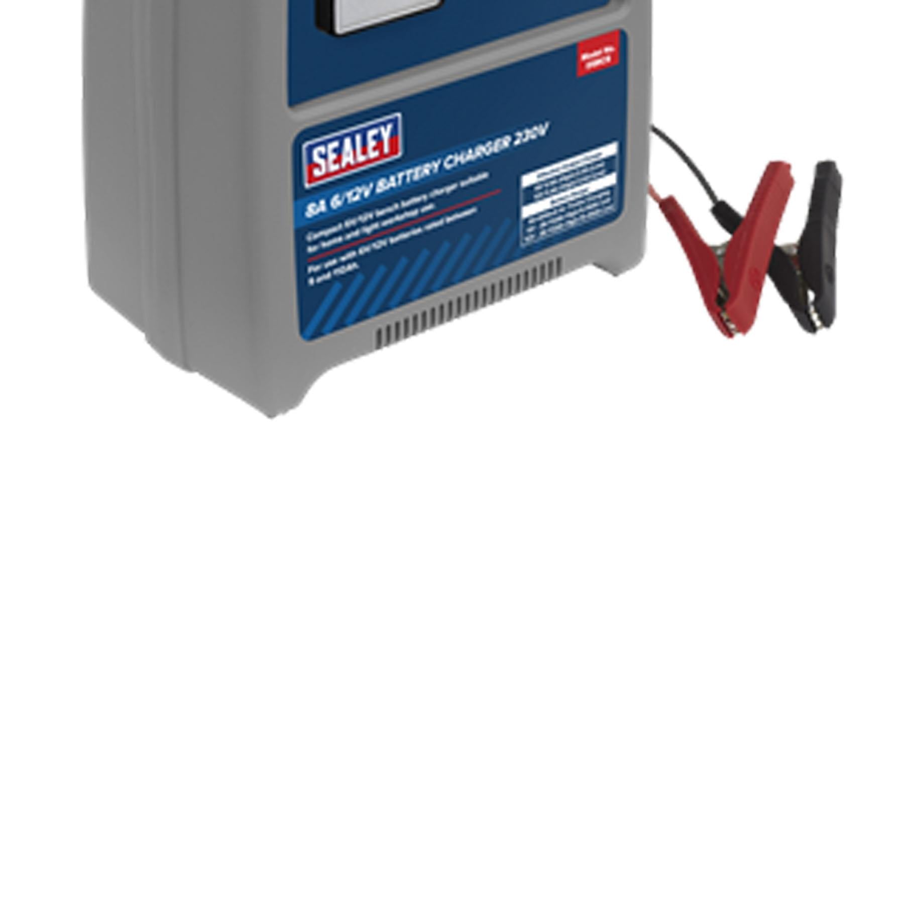 Sealey Battery Charger 8A 6/12V 230V