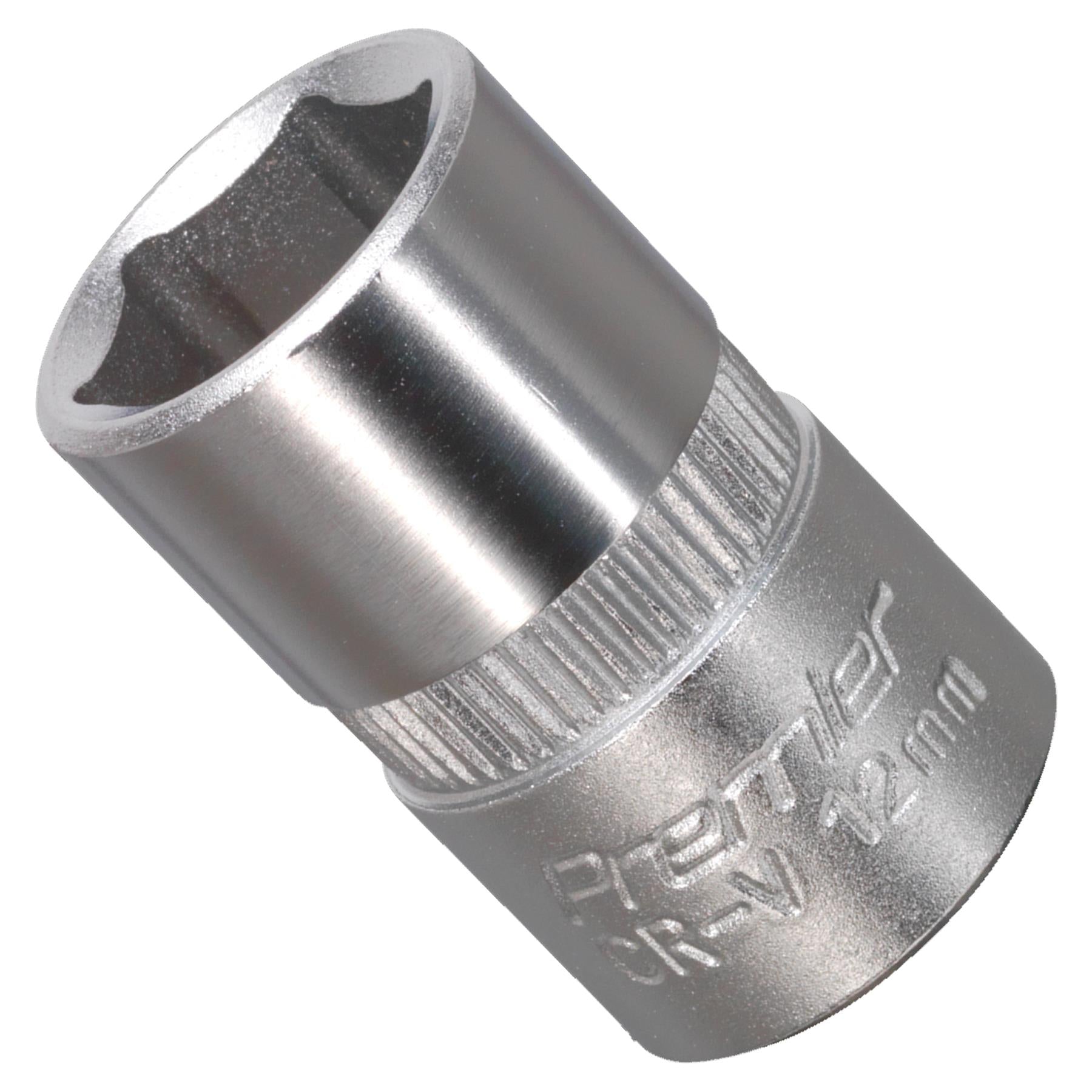 Sealey WallDrive Socket 12mm 3/8"Sq Drive Chrome Vanadium steel