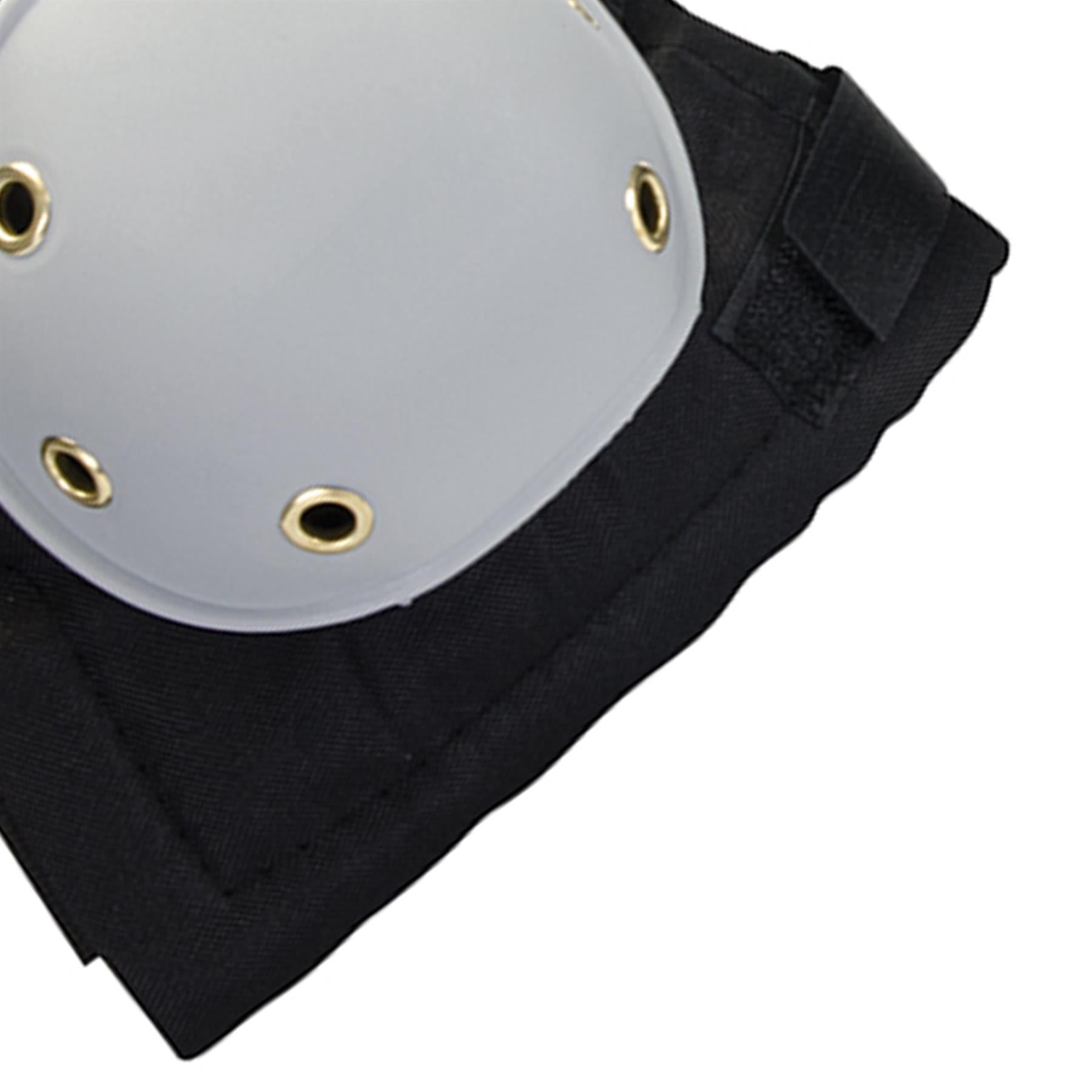 Hard Cap Knee Pads One Size Fully Adjustable Hook And Loop Straps New