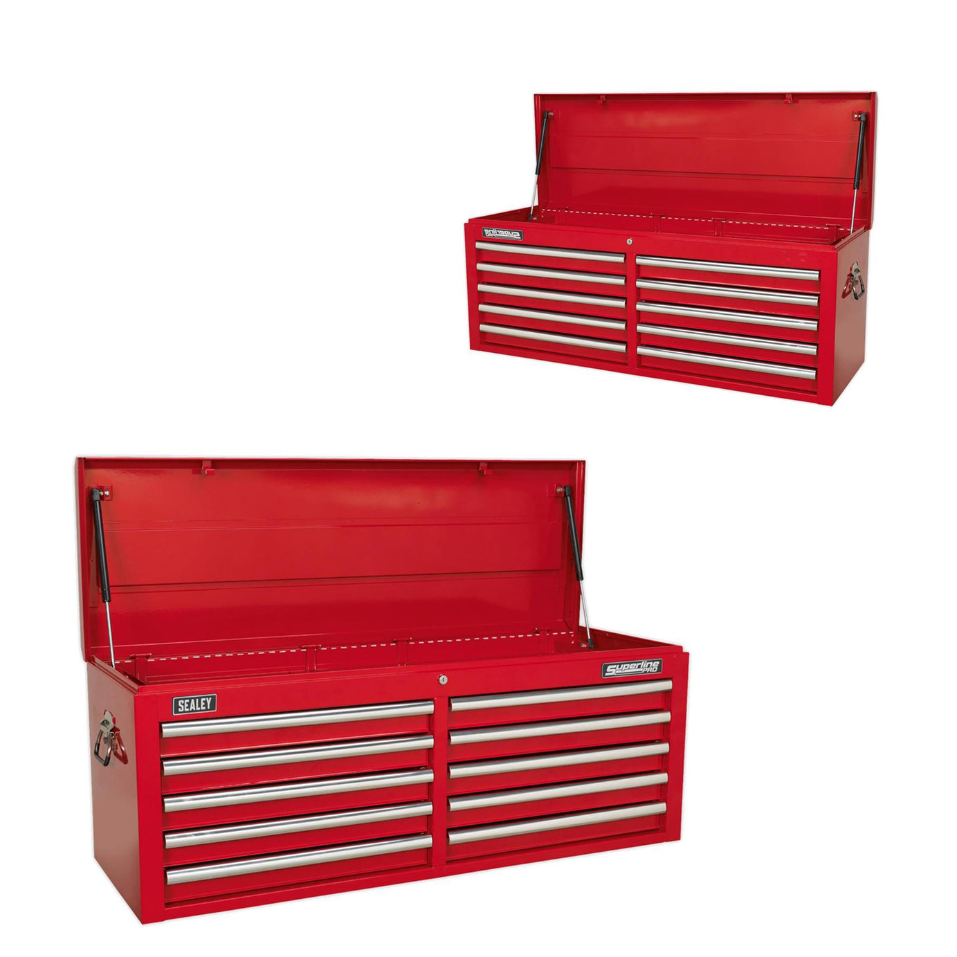 Sealey Topchest 10 Drawer with Ball Bearing Slides - Red