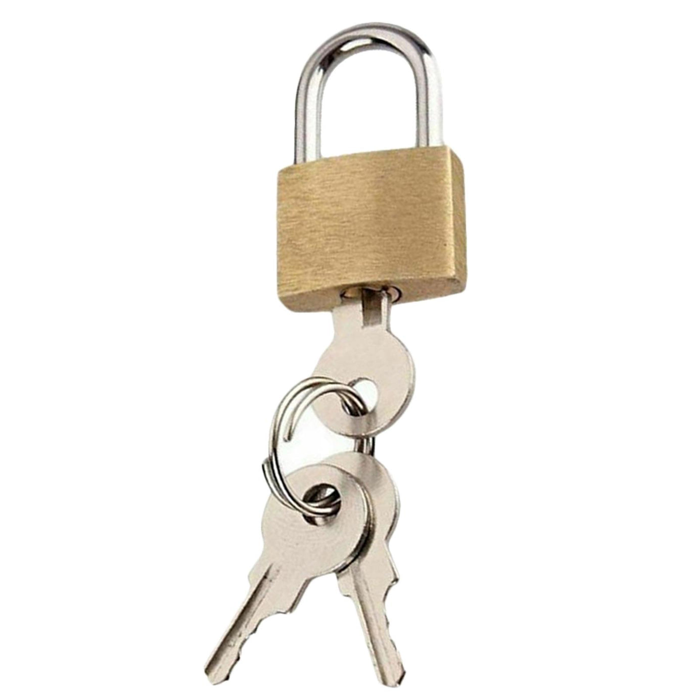 Security 20mm Brass Padlock Luggage Lock Travel Suitcase 6 Pcs