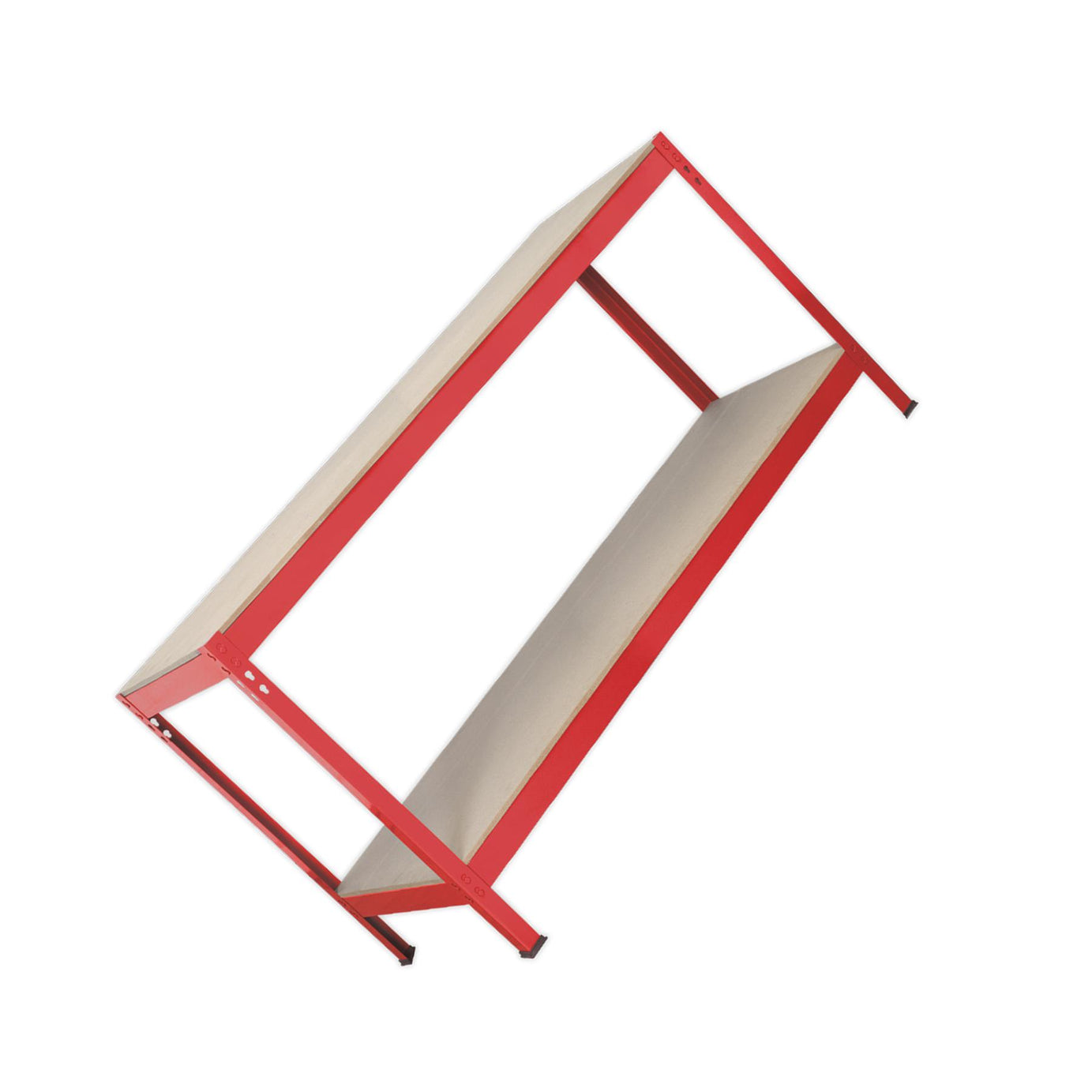 Sealey Workbench 1.53m Steel Wooden Top Fully Painted Steel Frame