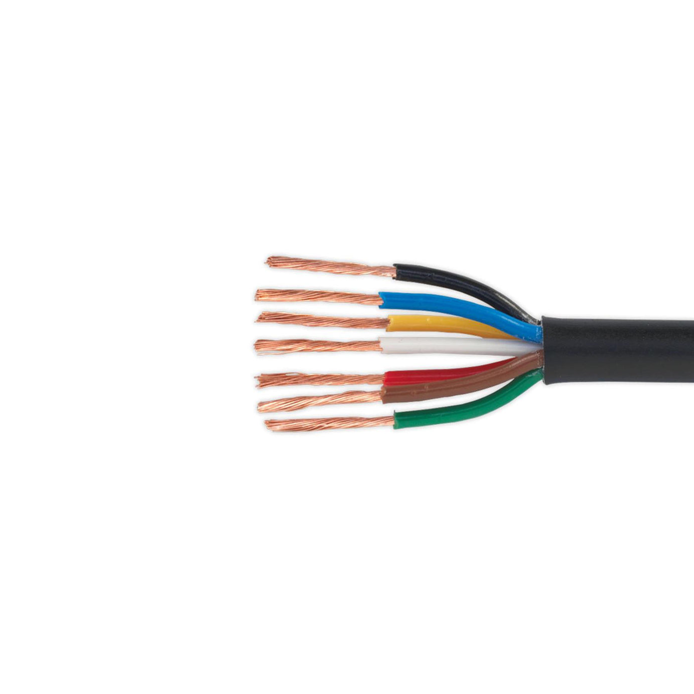 Sealey Automotive Cable Seven Core Thin Wall 7 x 0.75mm² 24/0.20mm 30m Black