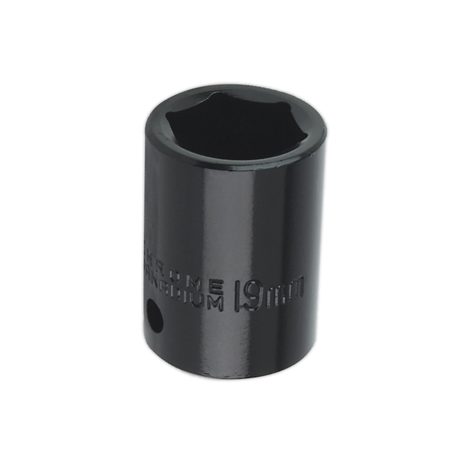 Sealey Impact Socket 19mm 1/2"Sq Drive
