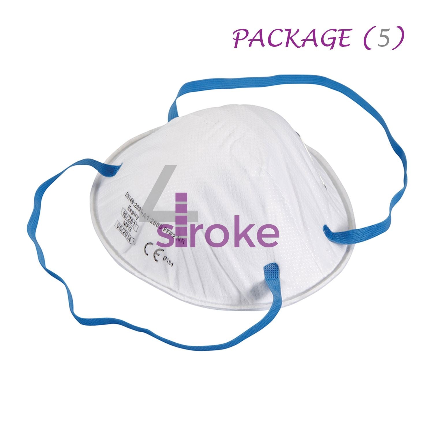 5 Face Mask Respirator FFP2 Sanding Paint Aerosol Dust Bodyshop Safety Moulded