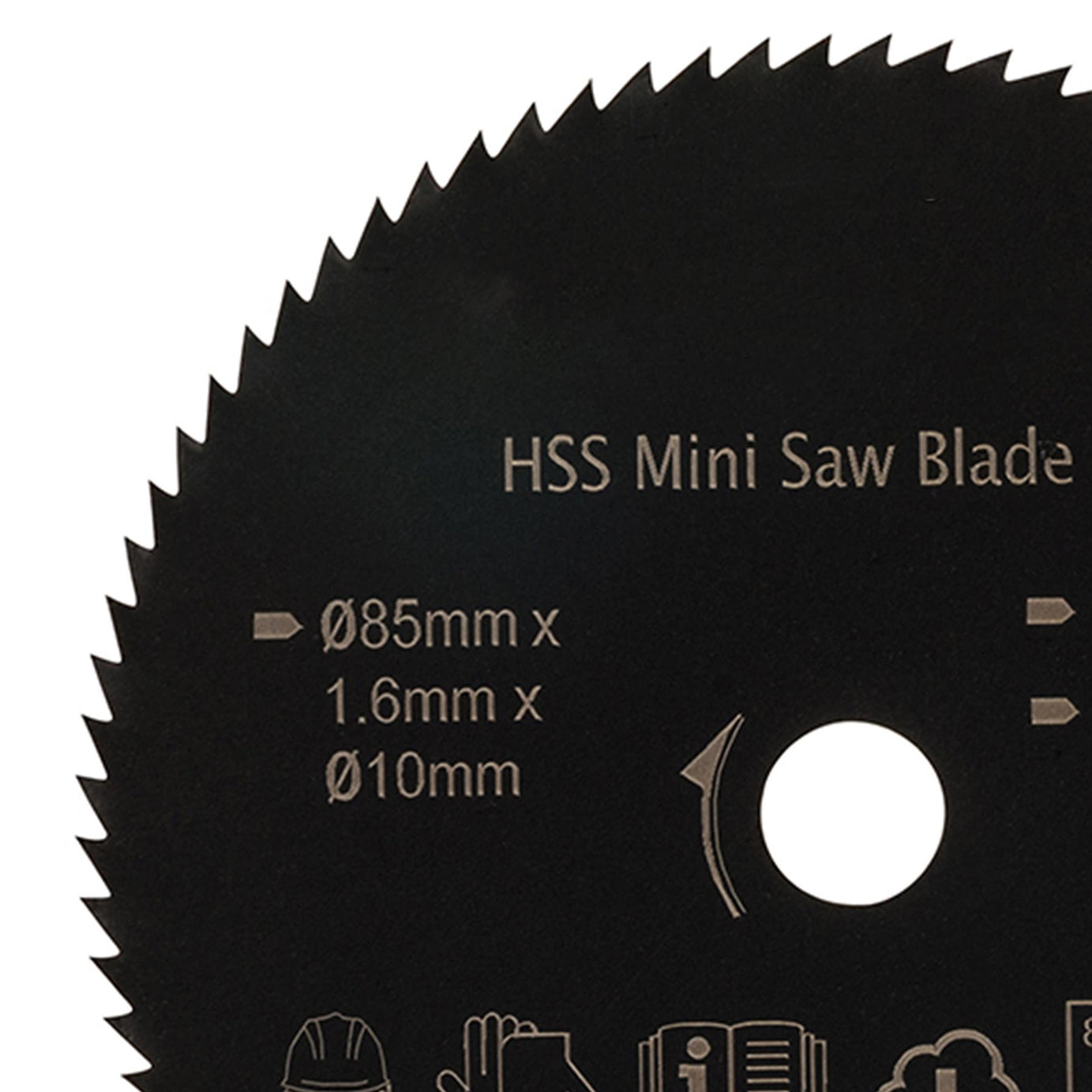 HSS Mini Saw Blade Titan Worx 85mm Diameter 10mm Bore - 80 Teeth