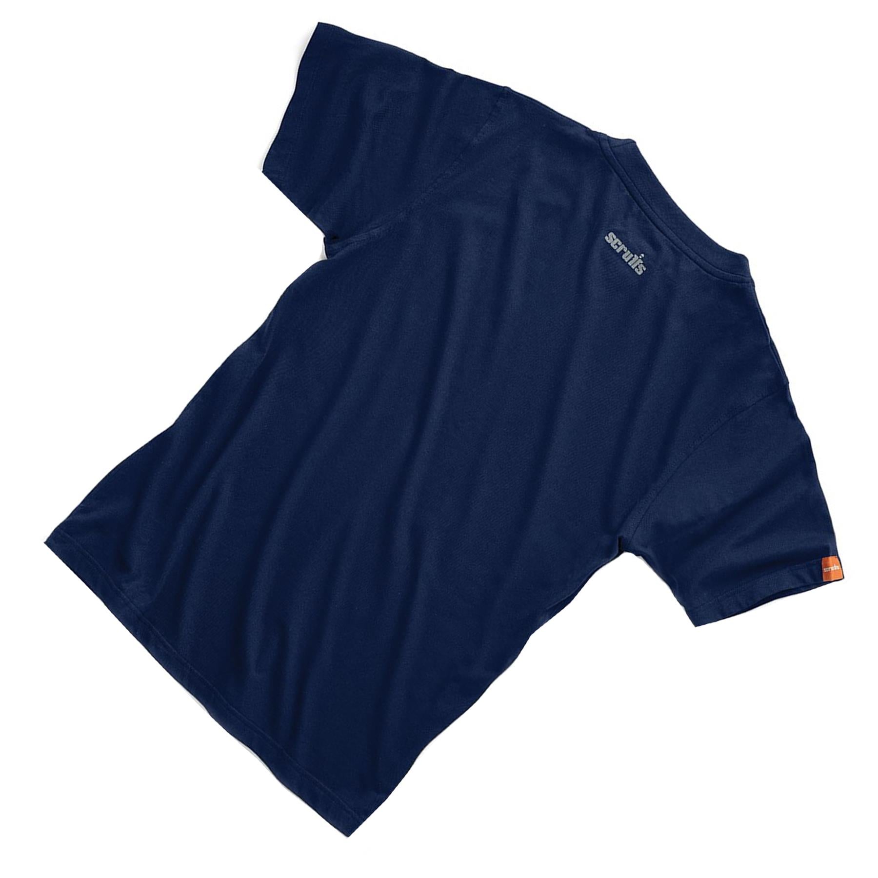 Scruffs Eco Worker T-Shirt Hardwearing Work Shirt Navy S