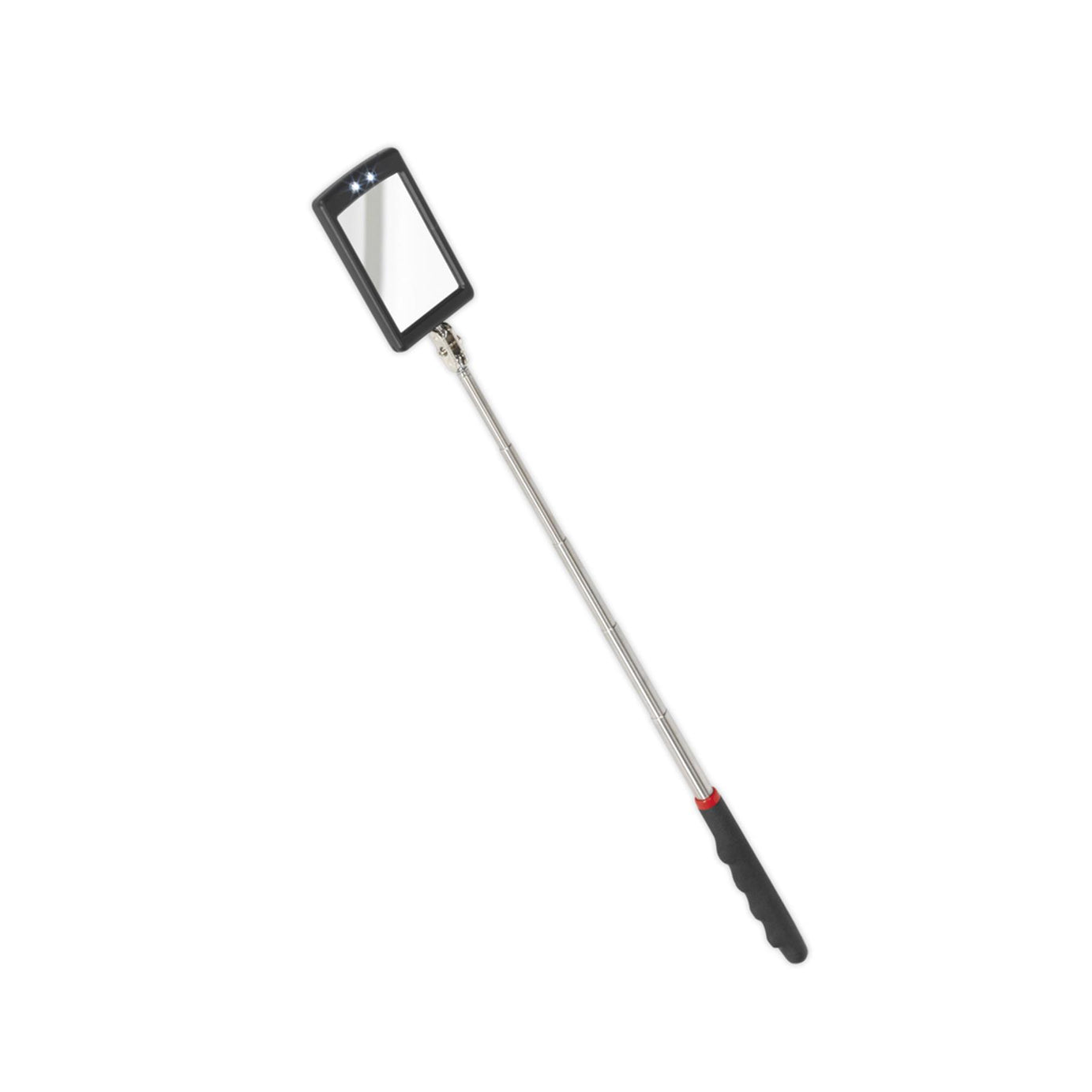 Sealey Telescopic Inspection Mirror 52 x 83mm with 2 LEDs