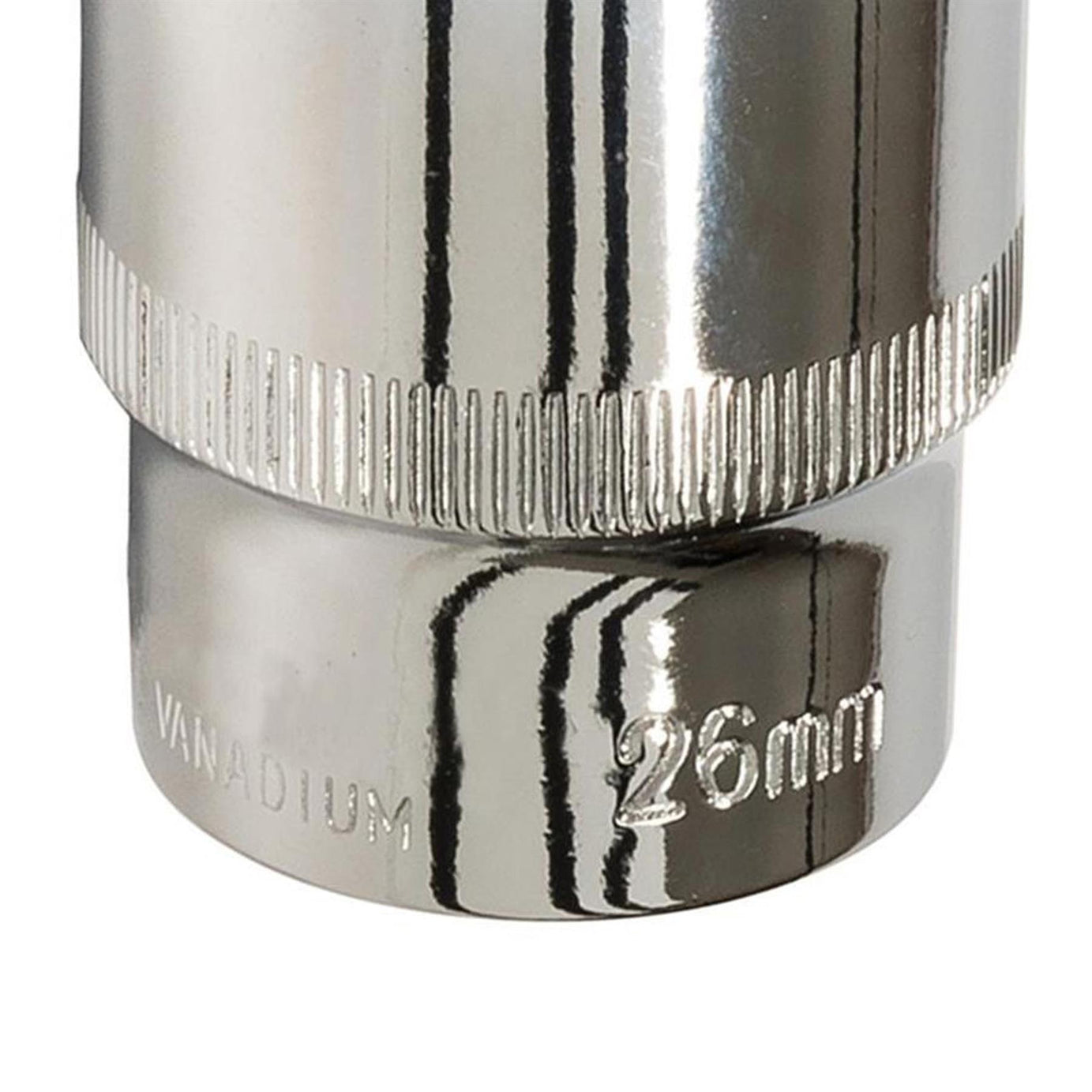 Socket 1/2" Drive Metric Hex Square 26mm Individual Hex Polished Crv Quality