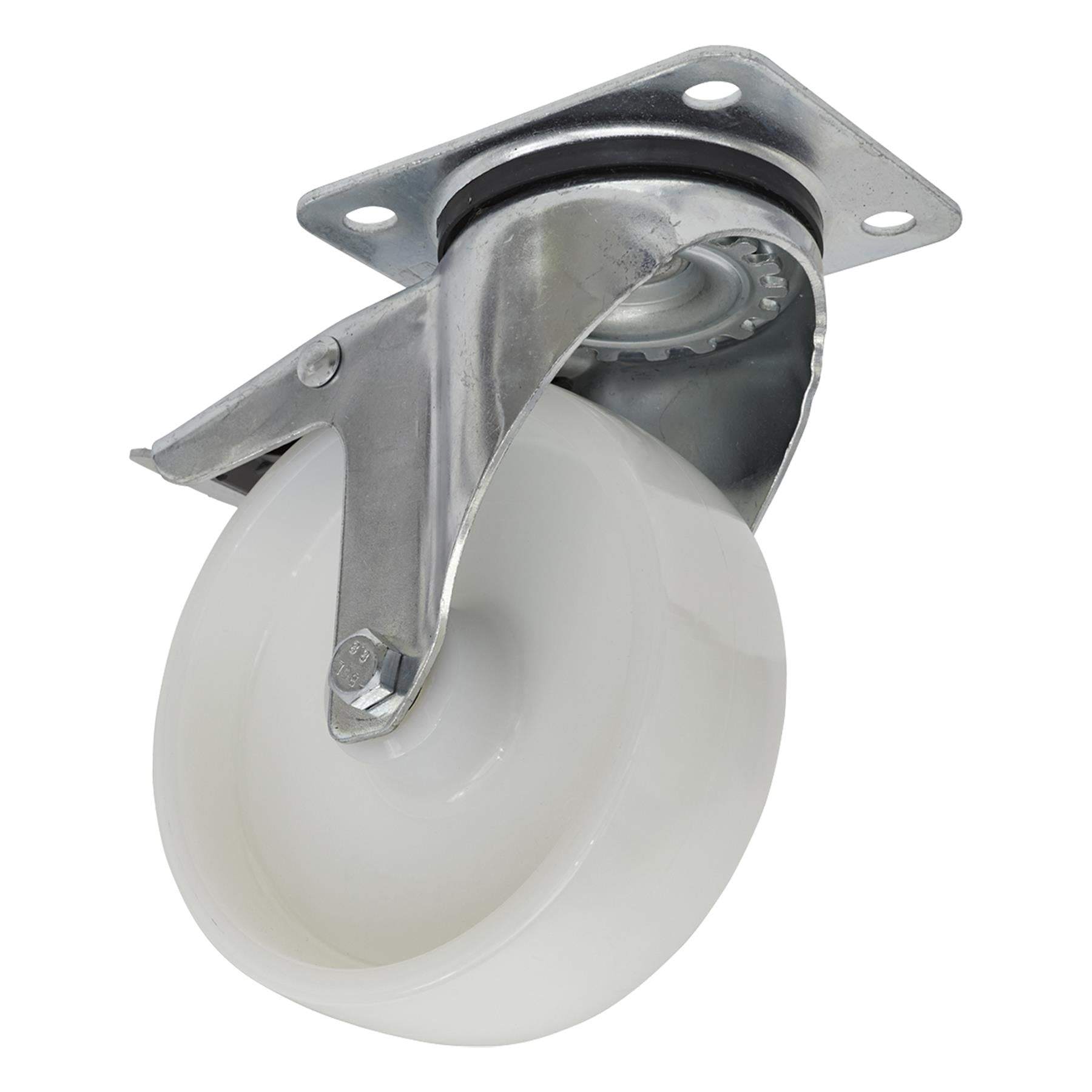 Sealey Castor Wheel Swivel Plate with Total Lock 125mm